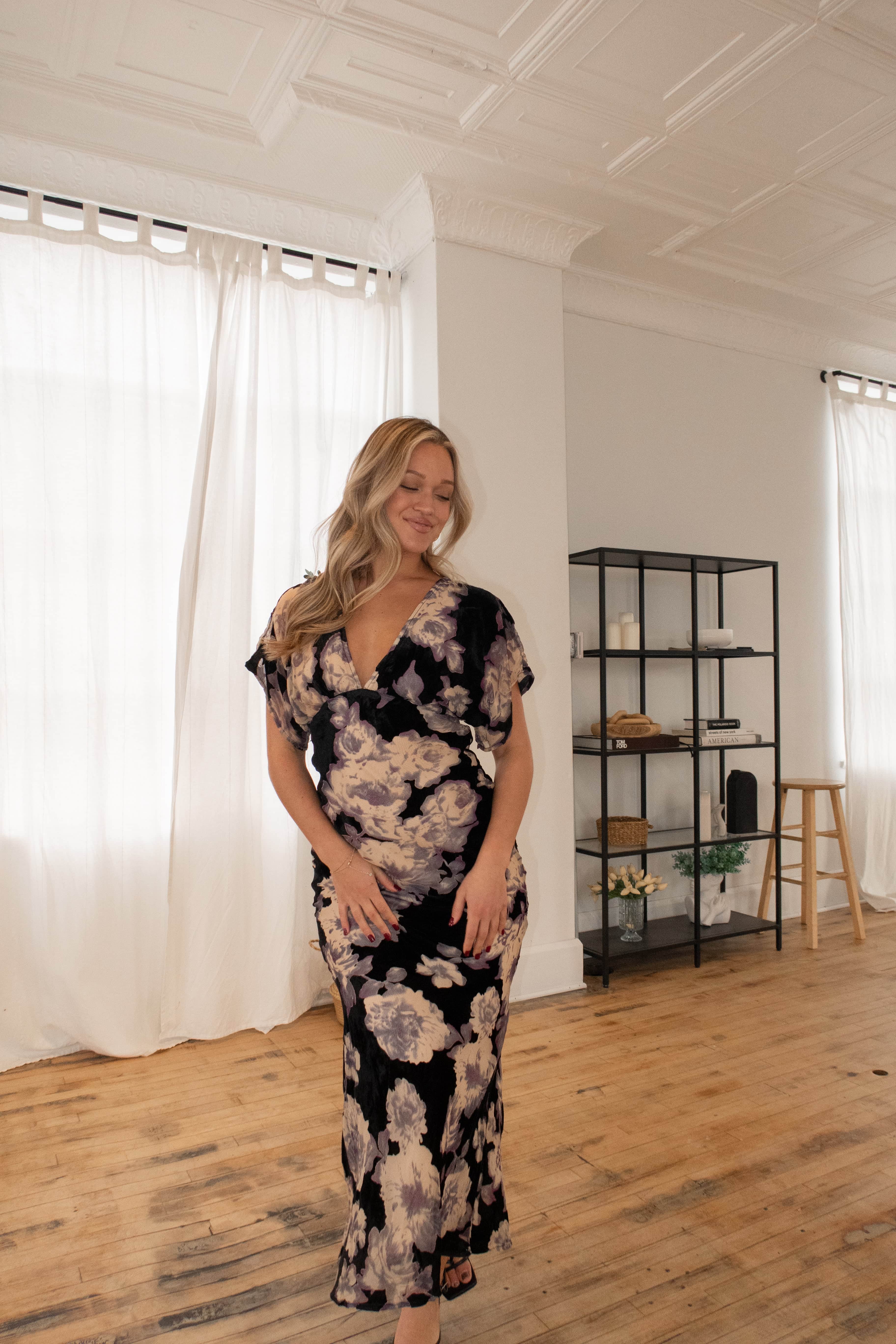 Romantic Plans Velvet Dress