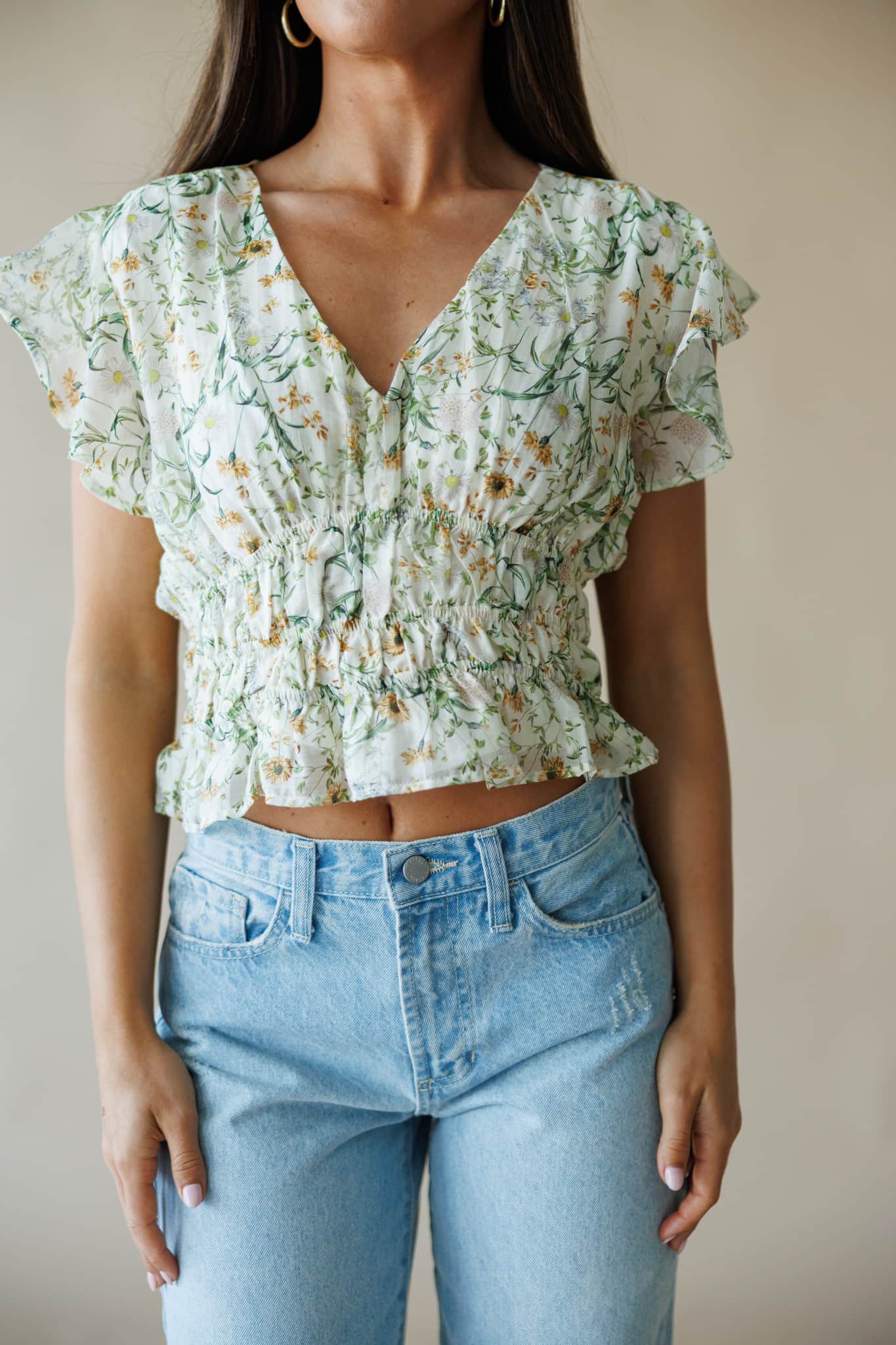 Rosemary Bloom Top