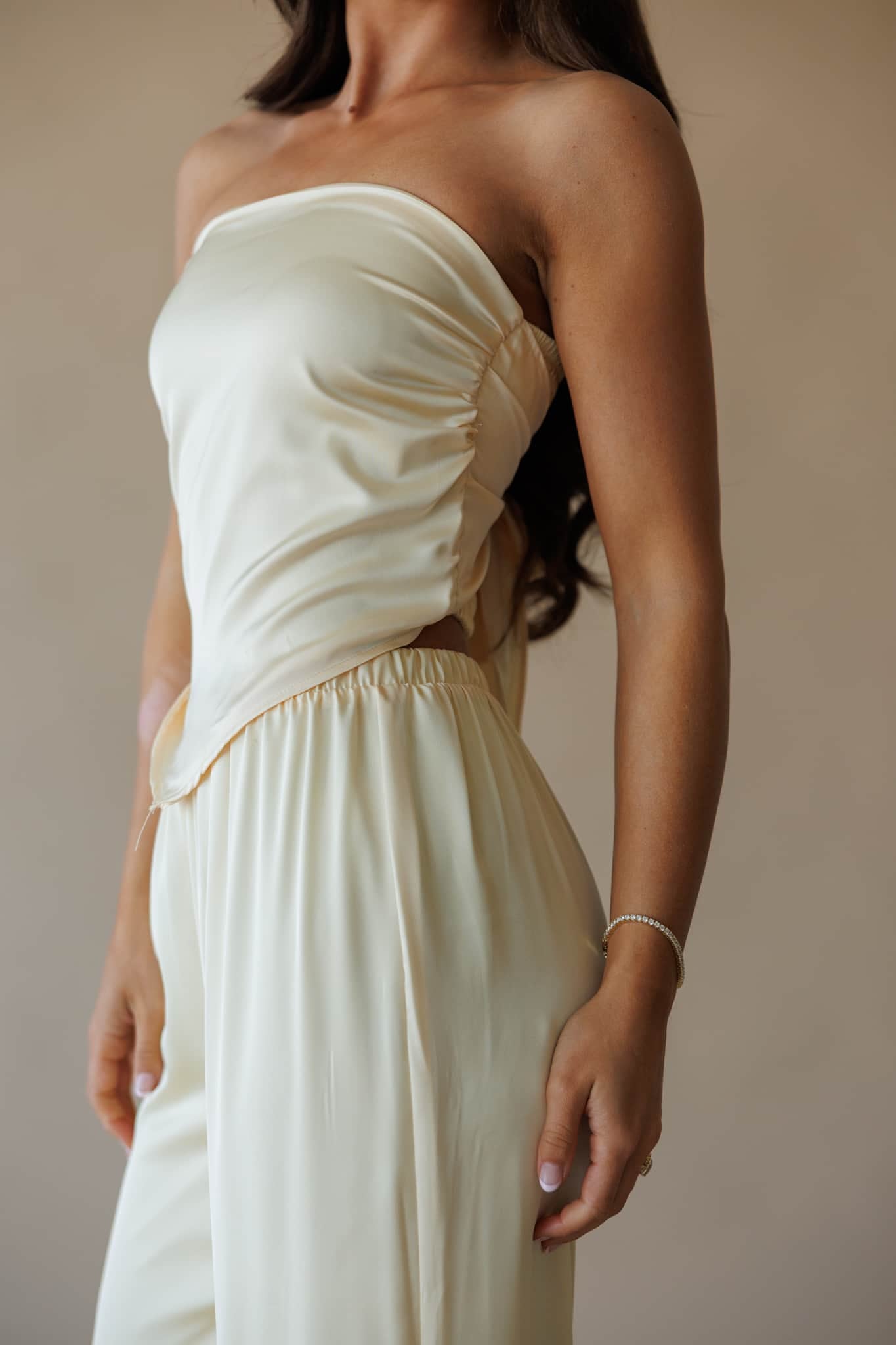 Santorini Glow Satin Top