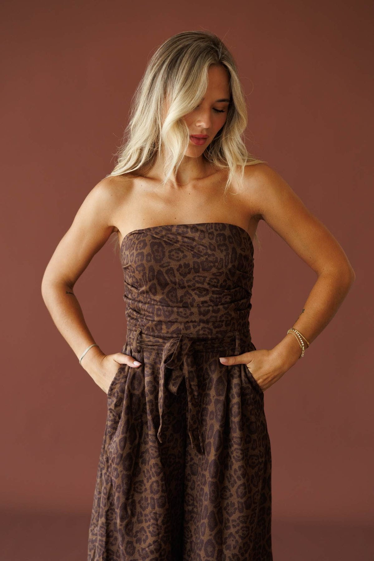 Leopard Suede jumpsuit
