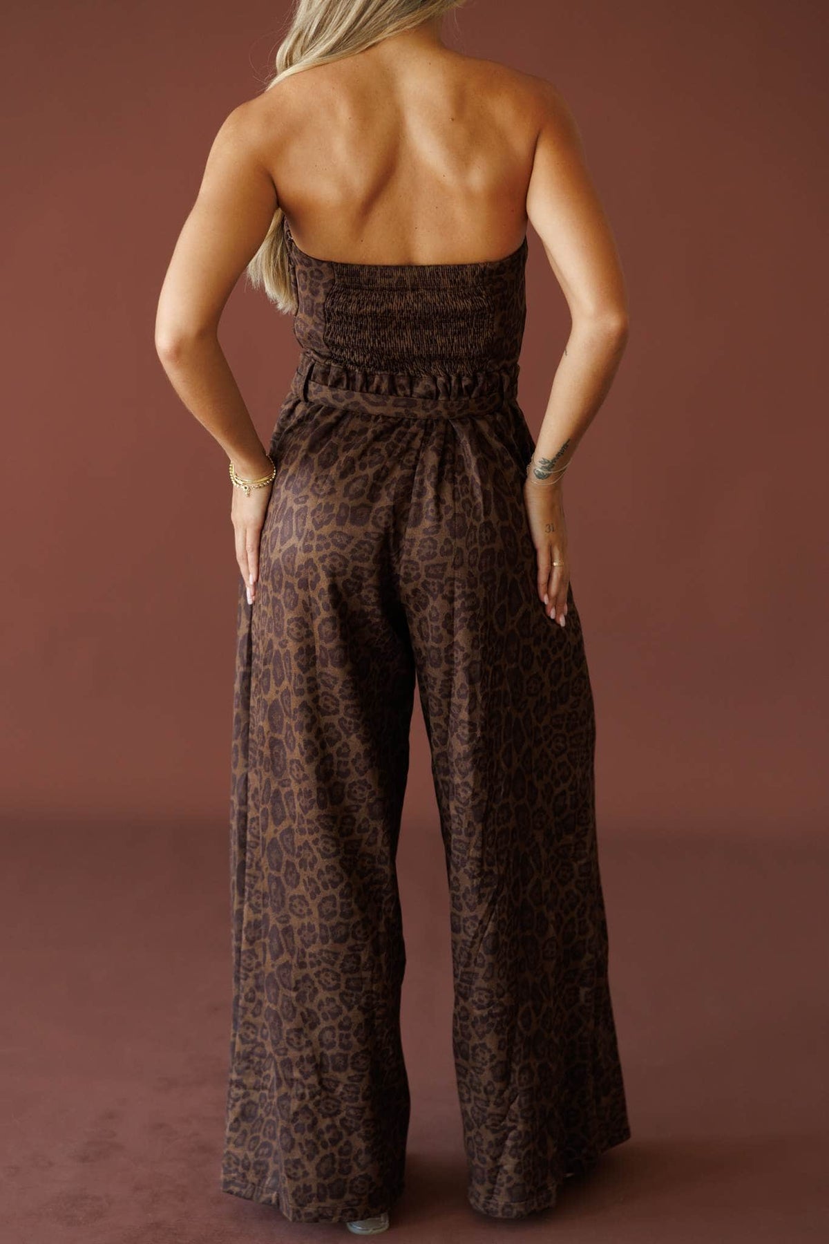Leopard Suede jumpsuit