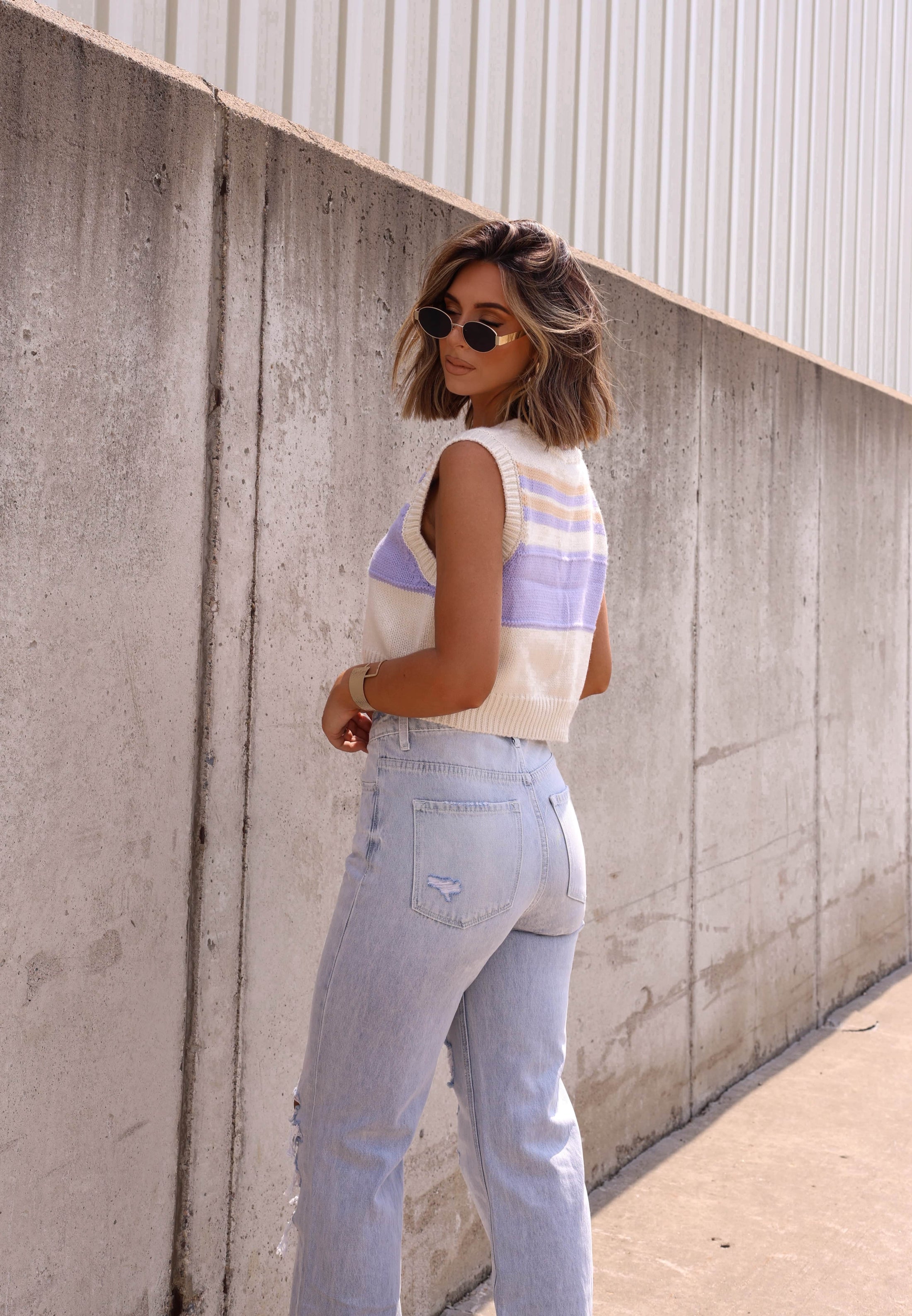 Classic Light Wash Flare Jeans