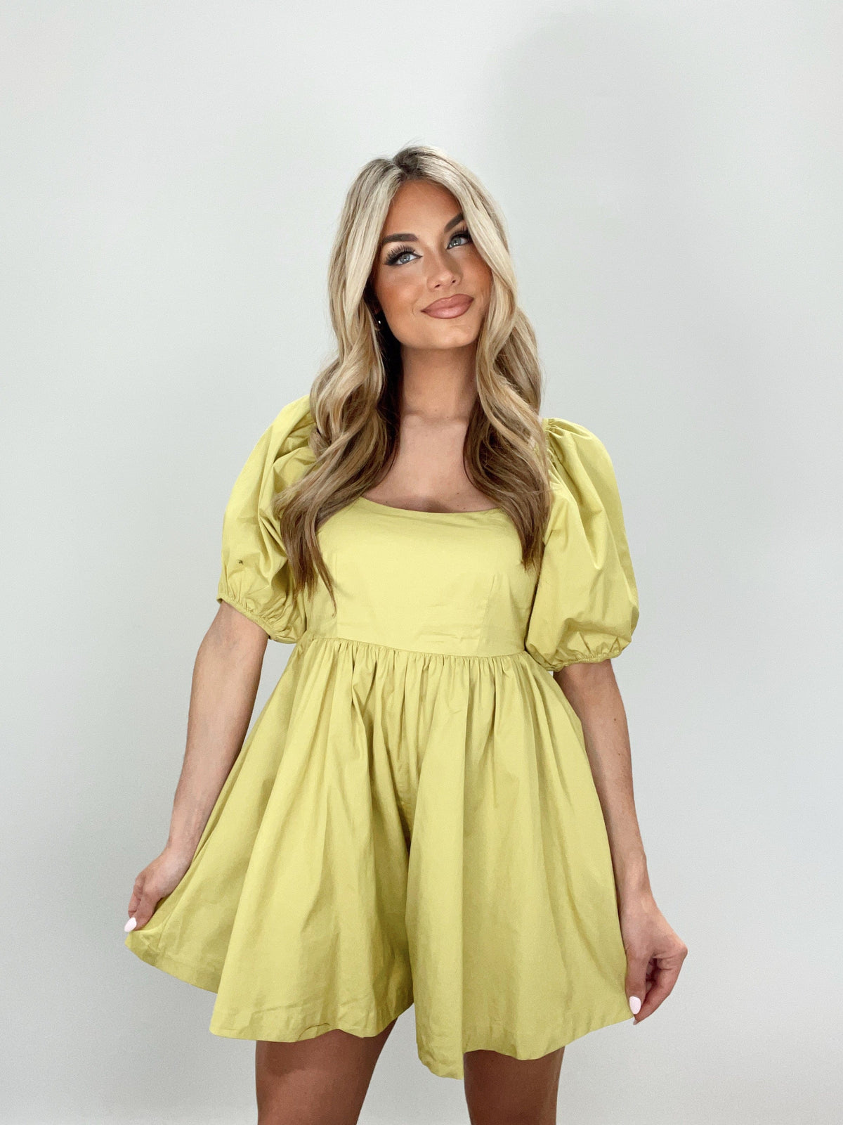 Charm Babydoll Lace Romper Fits XS-L