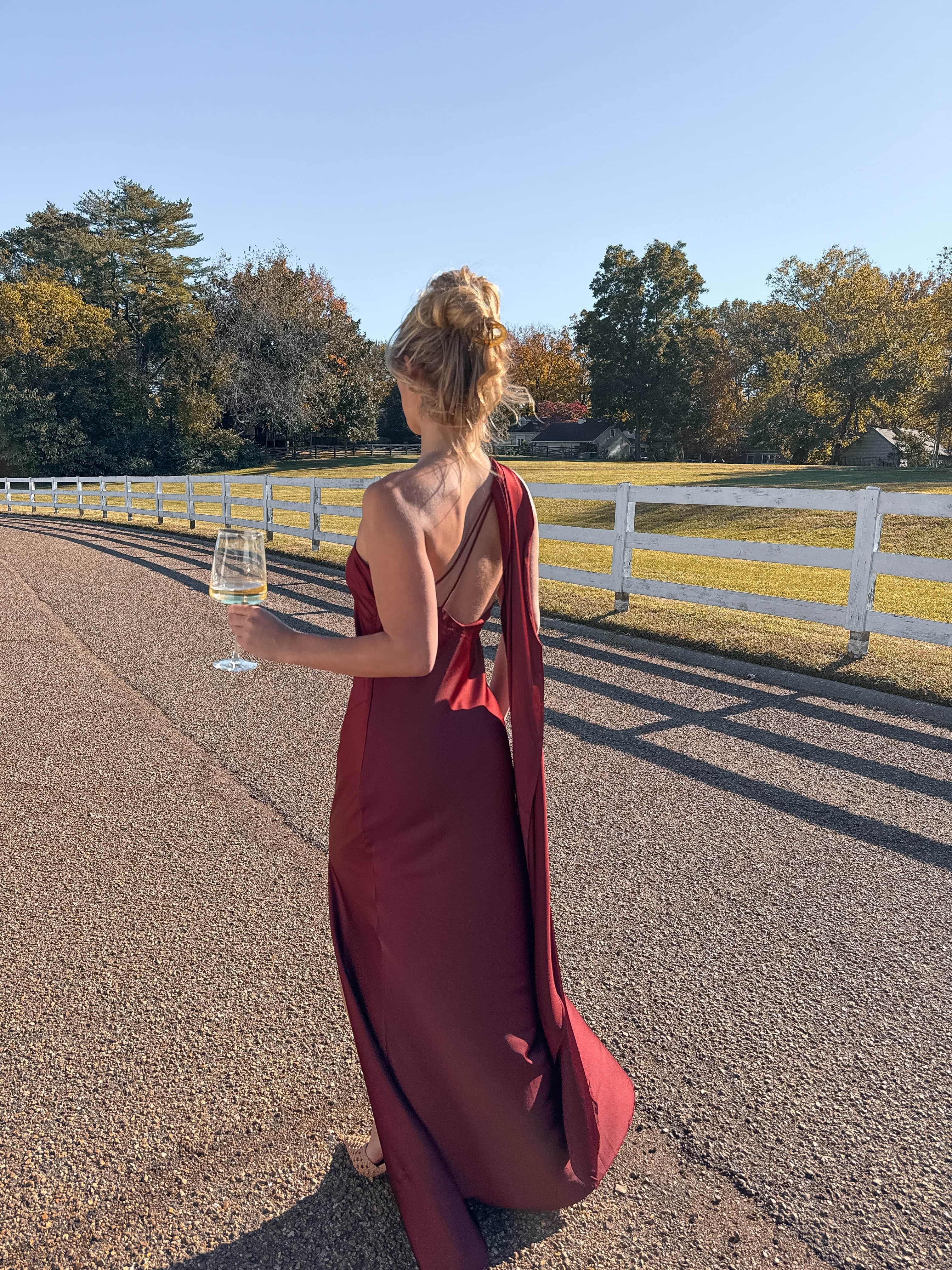 One Shoulder Black Dress with Scarf | Lane 201