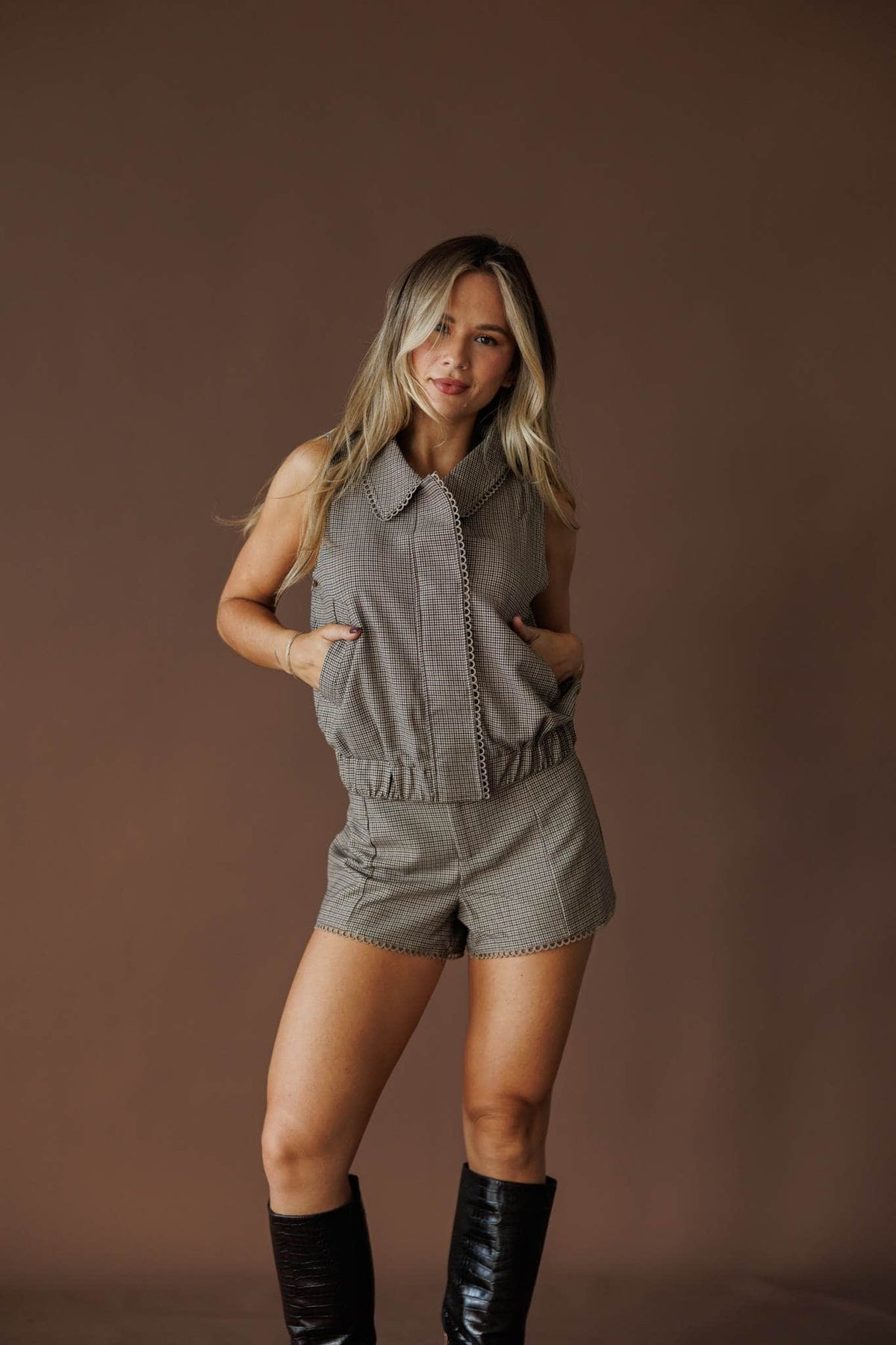 Quilted shorts