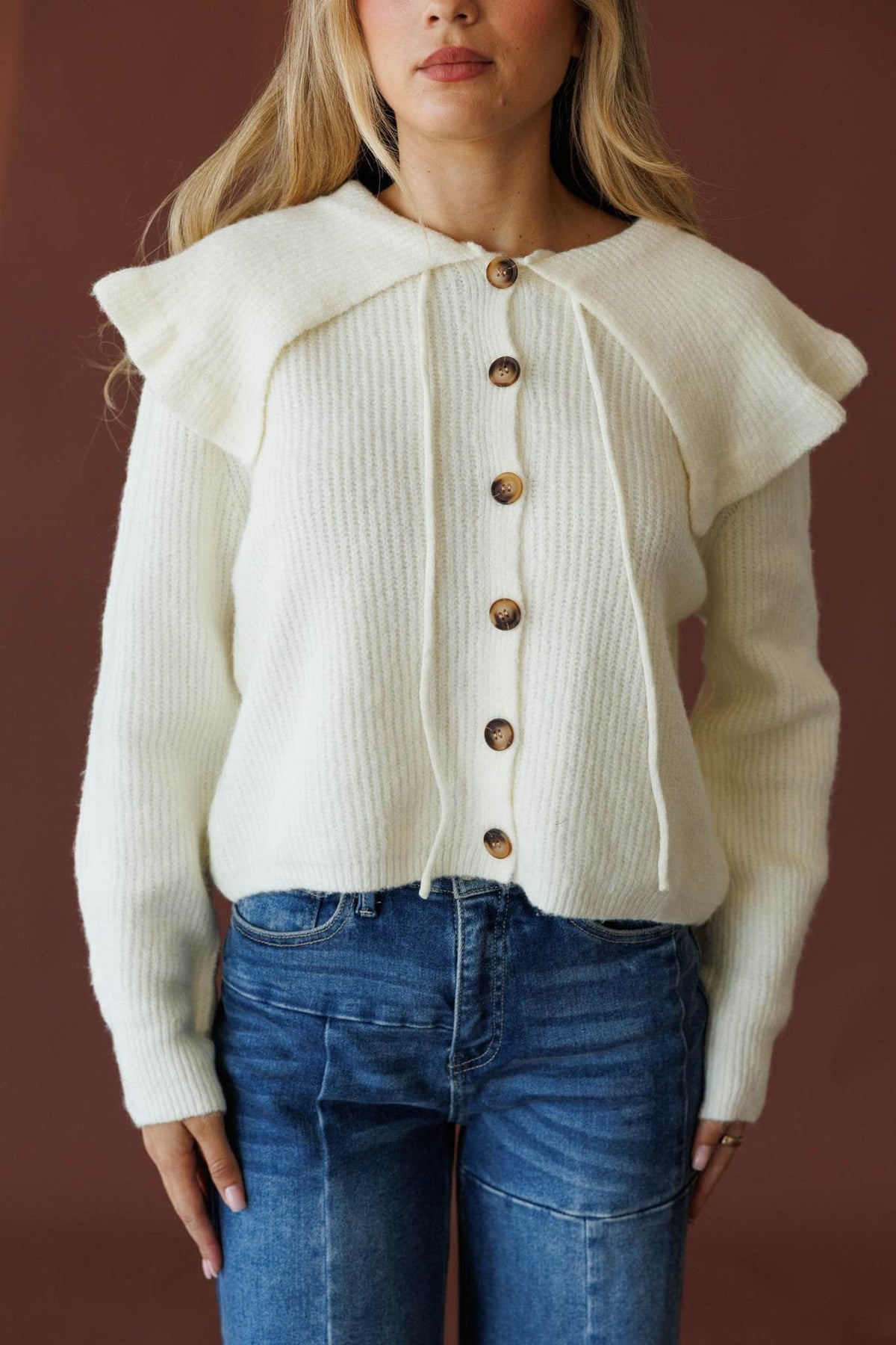 Cream cardigan