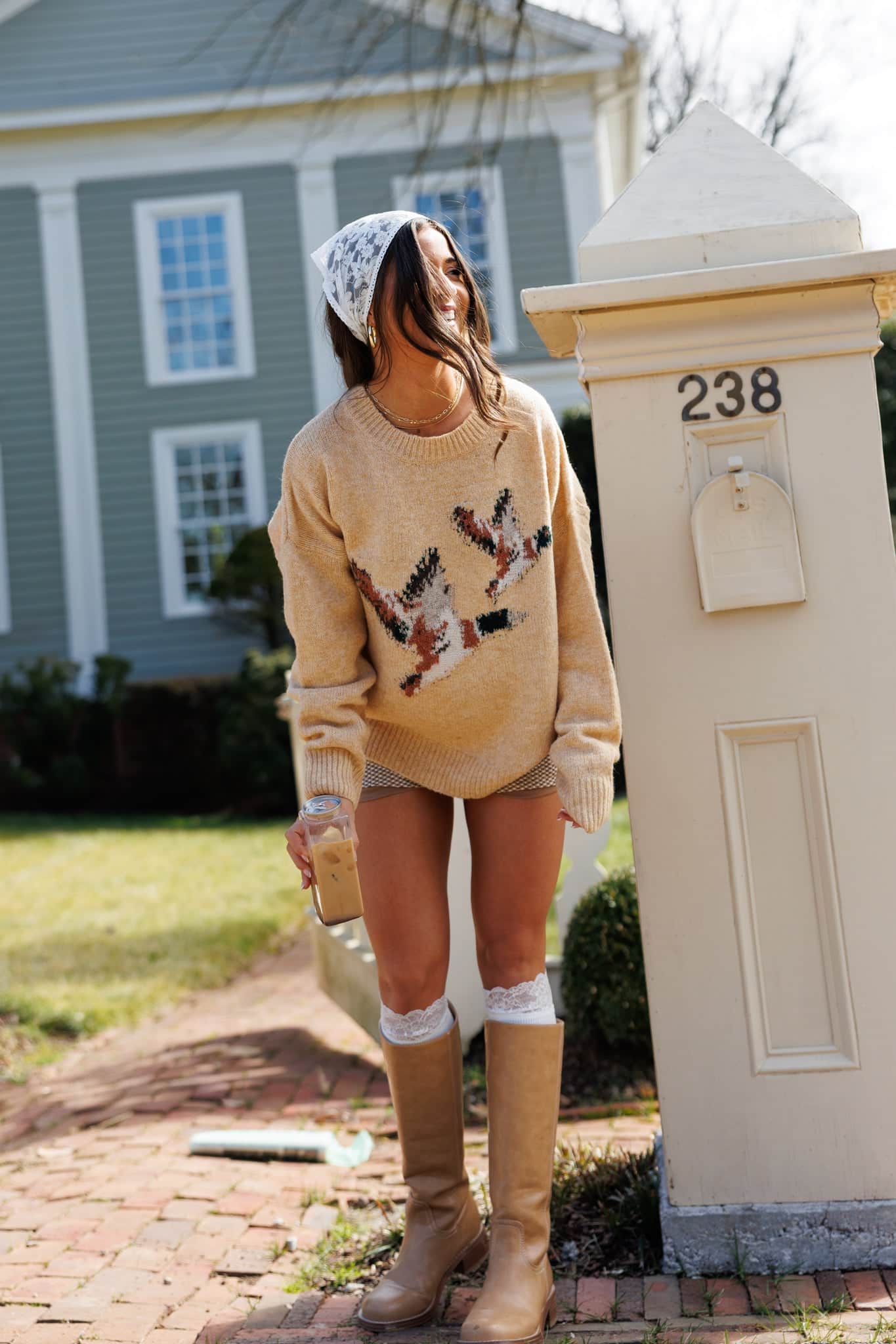 Mallard Duck Sweater | Cozy Graphic Knit Pullover | Lane 201