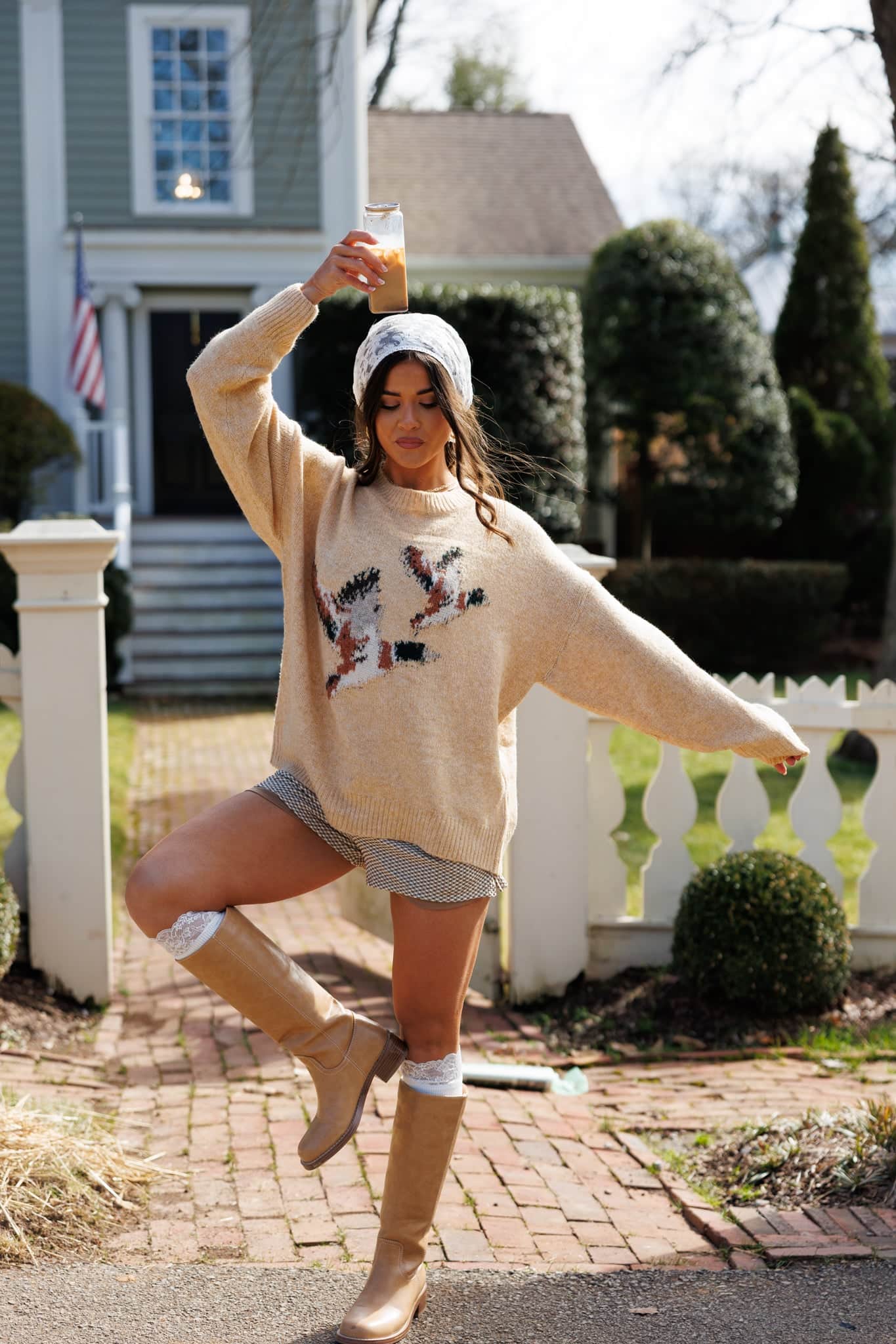 Mallard Duck Sweater | Cozy Graphic Knit Pullover | Lane 201