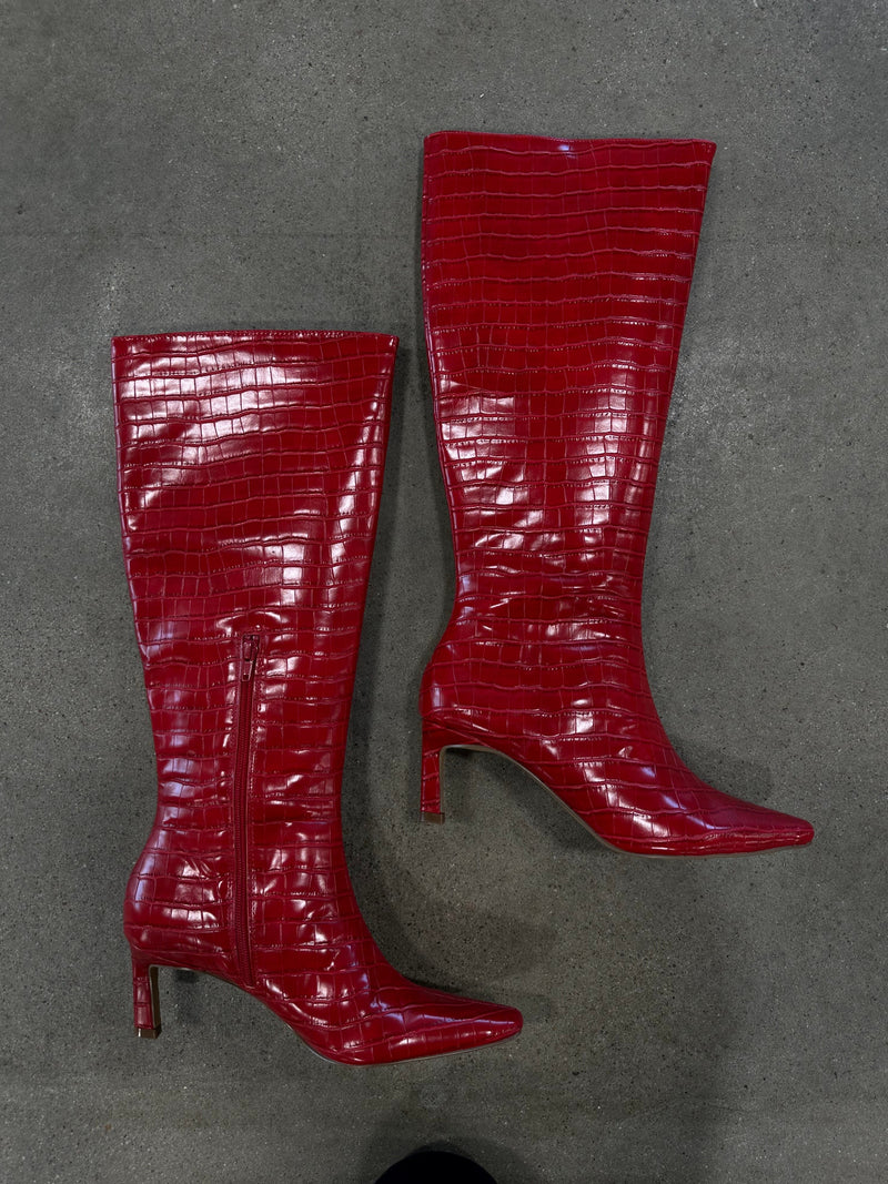 Matisse Red Croc Boot*** Matisse