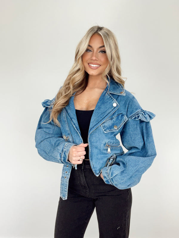 https://lane201.com/cdn/shop/files/mjk6127a-ruffle-shoulder-biker-cropped-denim-jacket-37354893082790_600x.jpg?v=1704230389