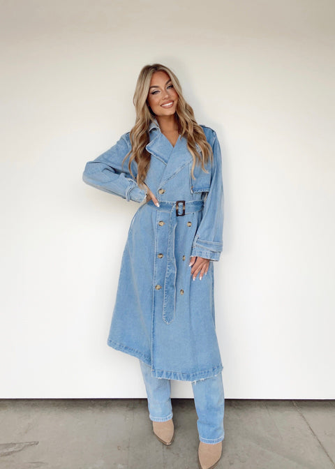 Denim Trench Coat – Lane 201