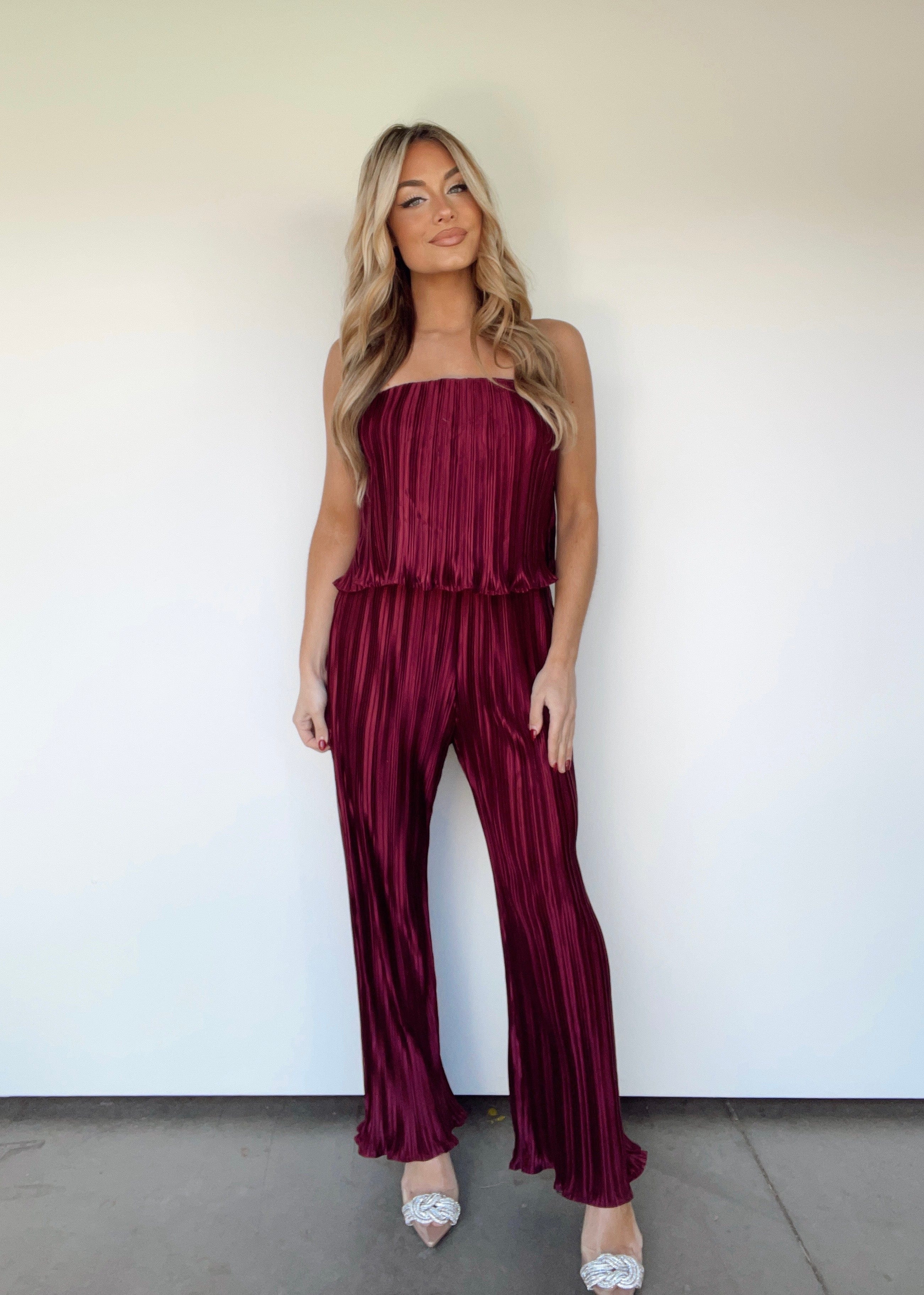 MM6700G-LANE strapless jumpsuit LE LIS