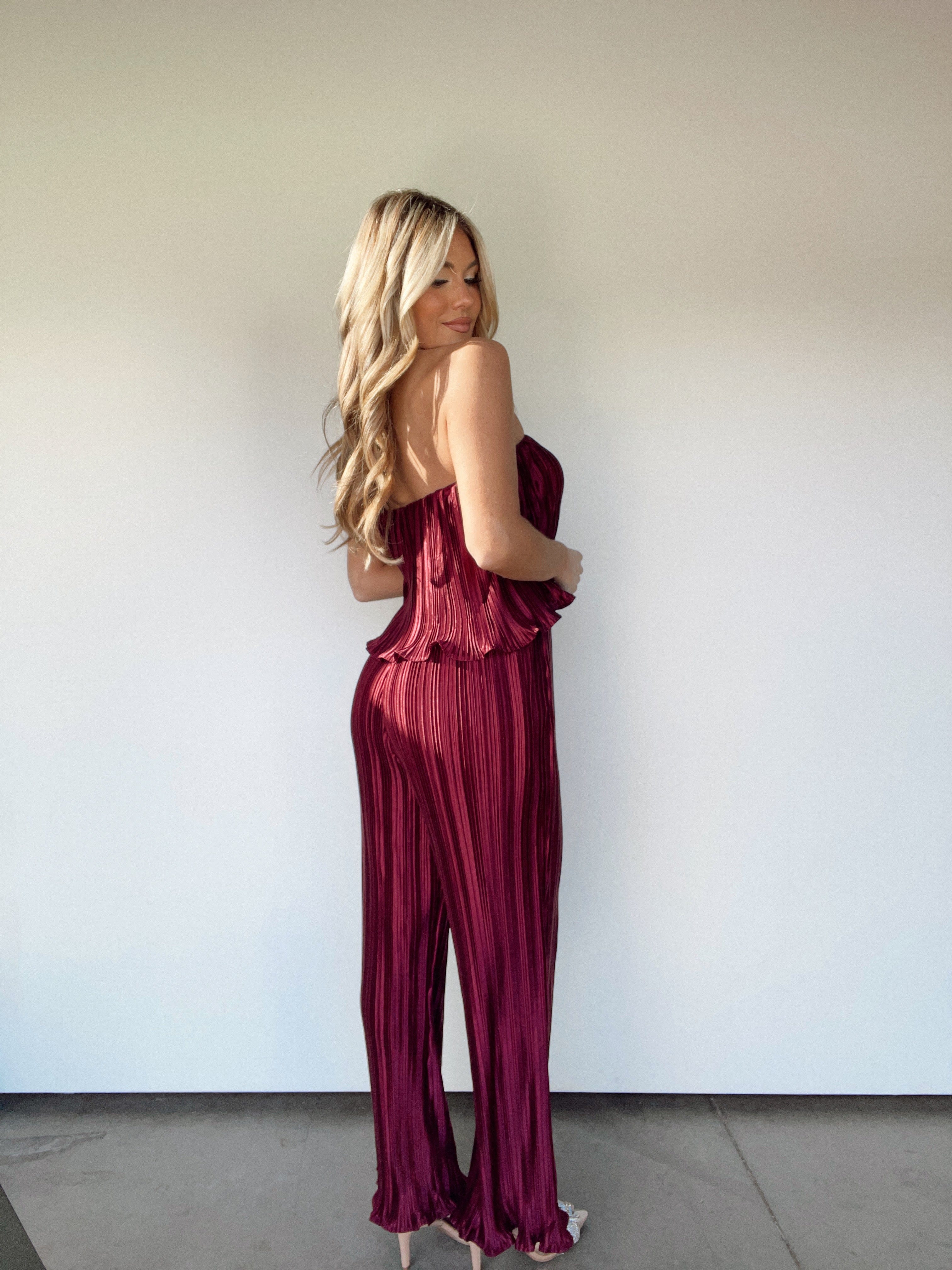 MM6700G-LANE strapless jumpsuit LE LIS