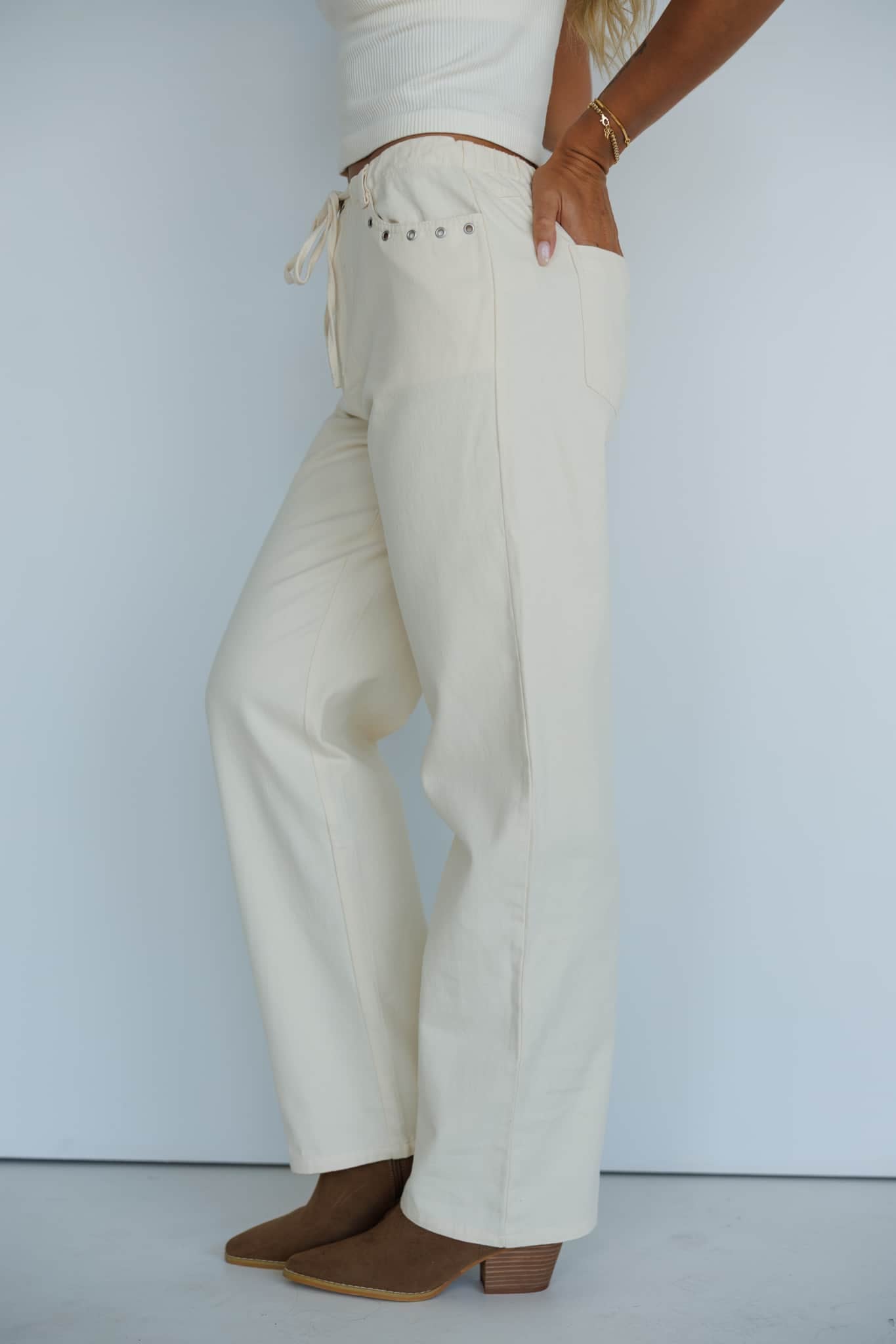 Lucky Break Eyelet Pants