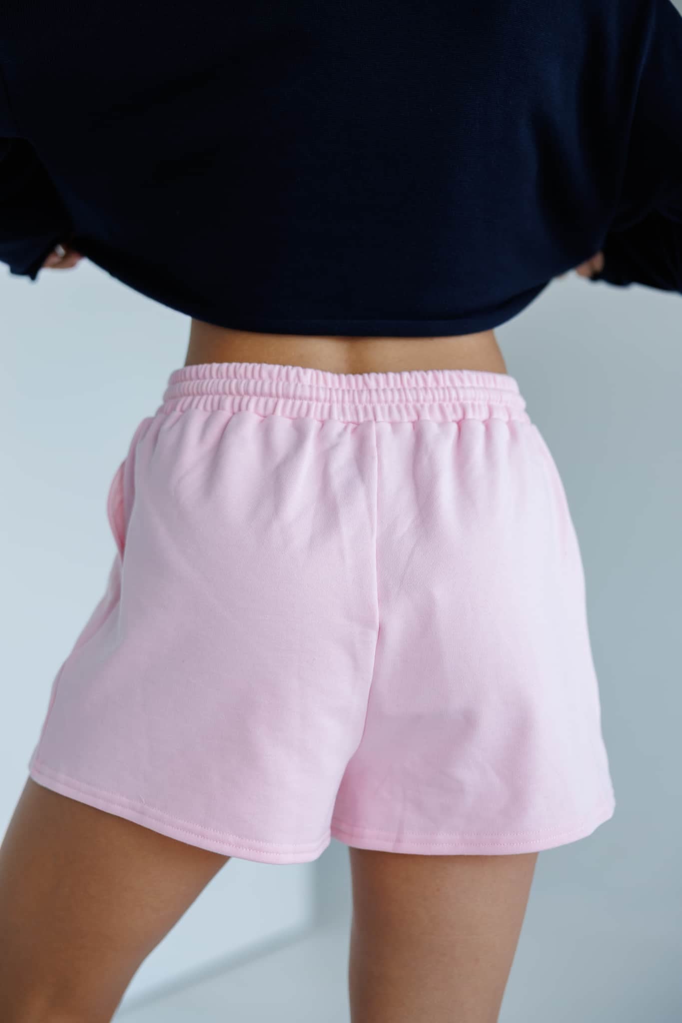 Light Pink USA Flag Shorts