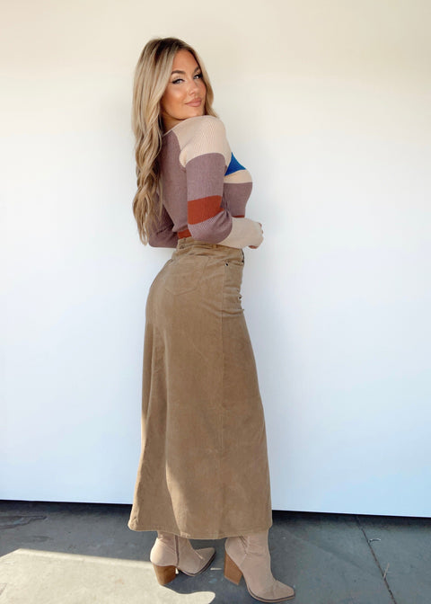 公式通販 L´Appartement レミレリーフ Corduroy Long Skirt - スカート
