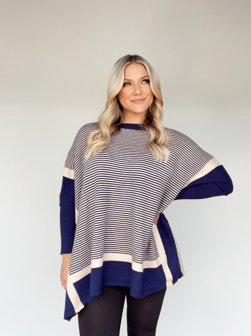 MSW10221 dolman sleeve stripe sweater &merci