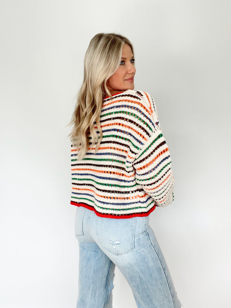 MWT6170-LANE cream recycled yarn sweater LE LIS