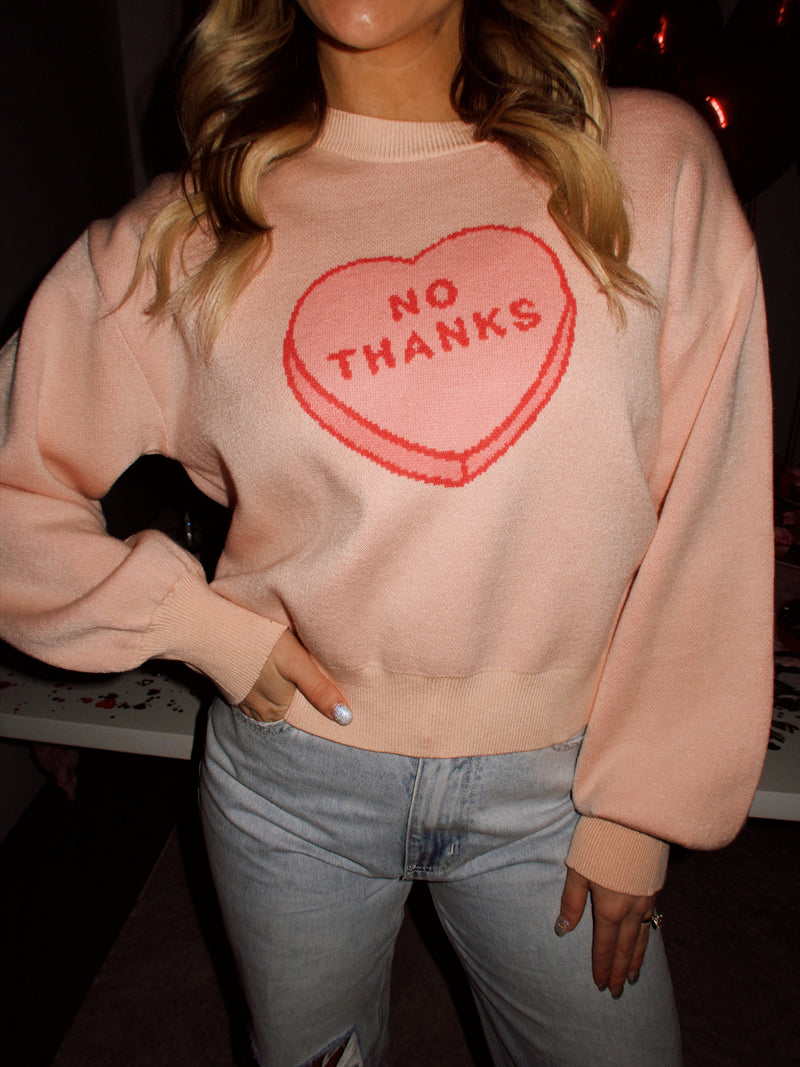 No Thanks Sweater Miss Sparkling