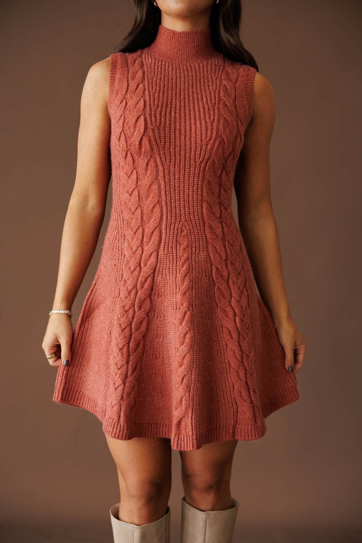 Long sleeve midi dress
