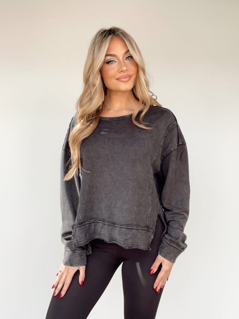 NT11145 mineral wash pullover Very J