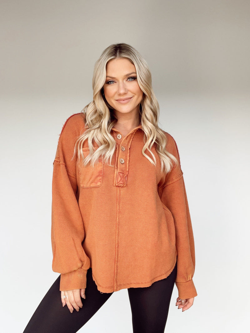 NT11159 half button pullover Very J