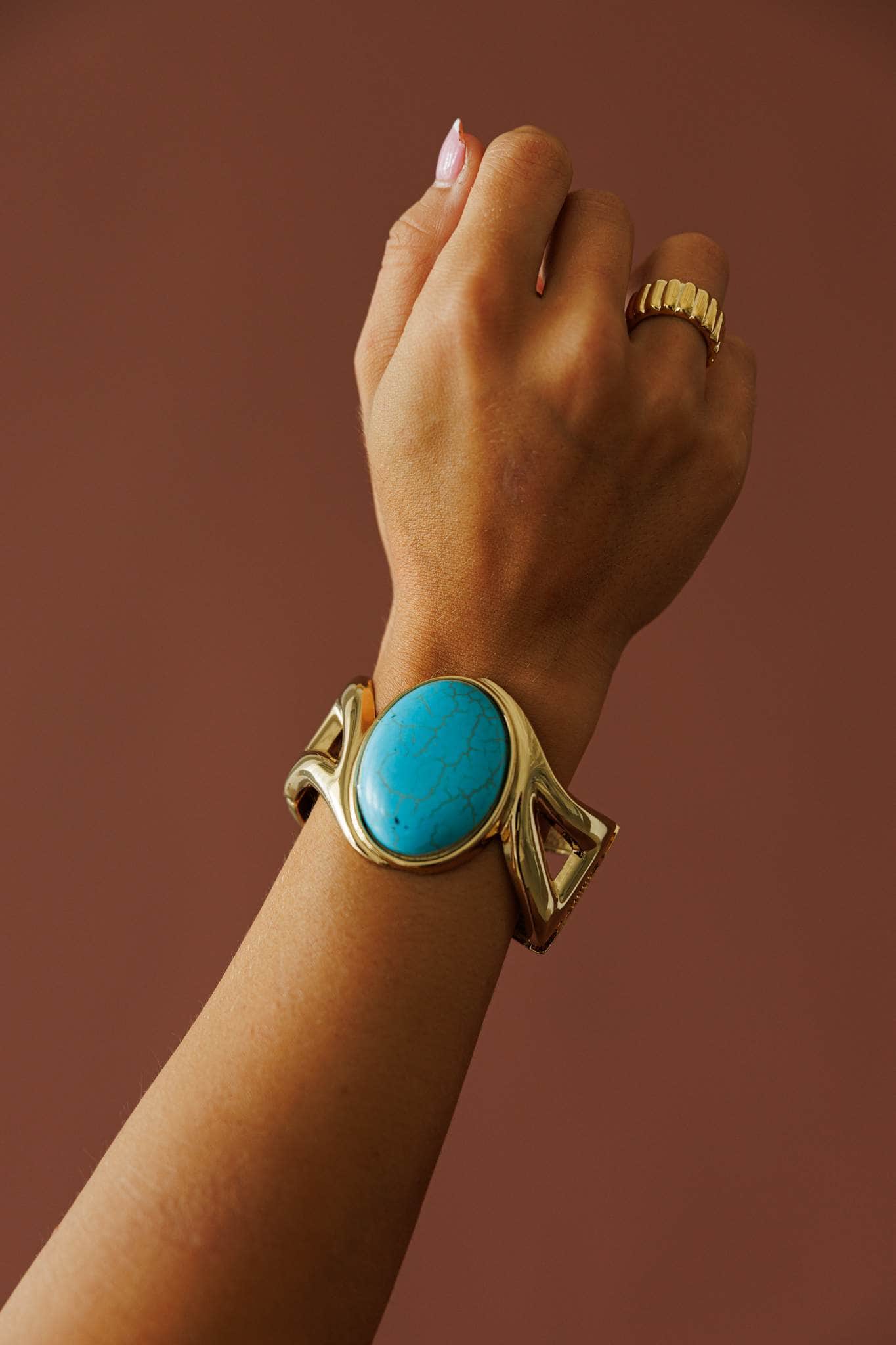 Oval Turquoise Bracelet