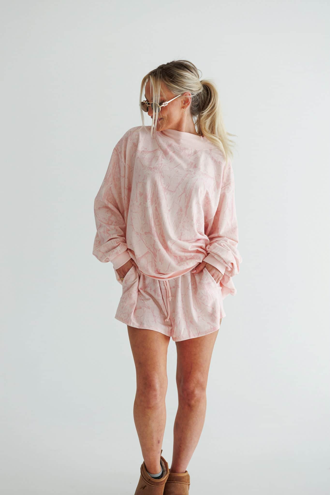 Blush Camo Shorts