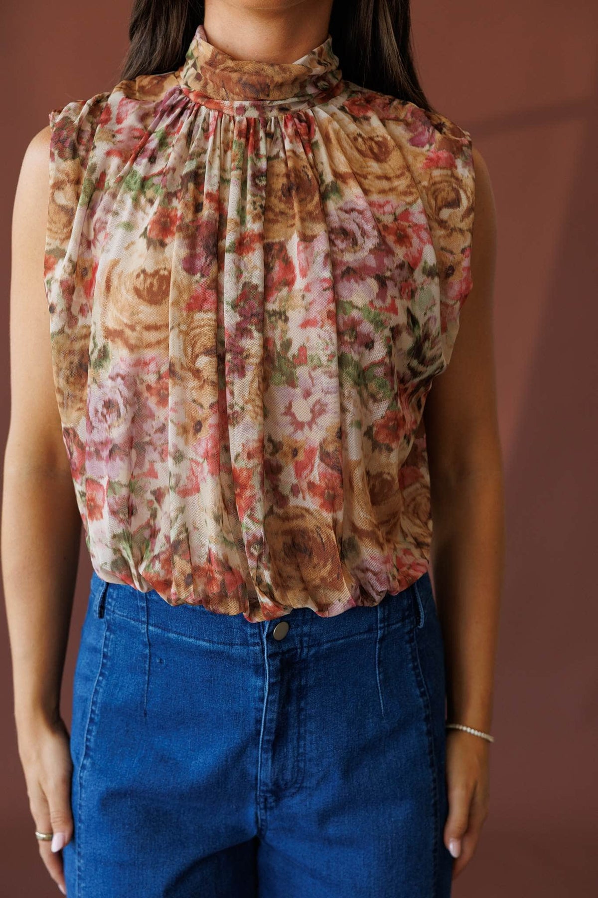 Multicolour floral bodysuit