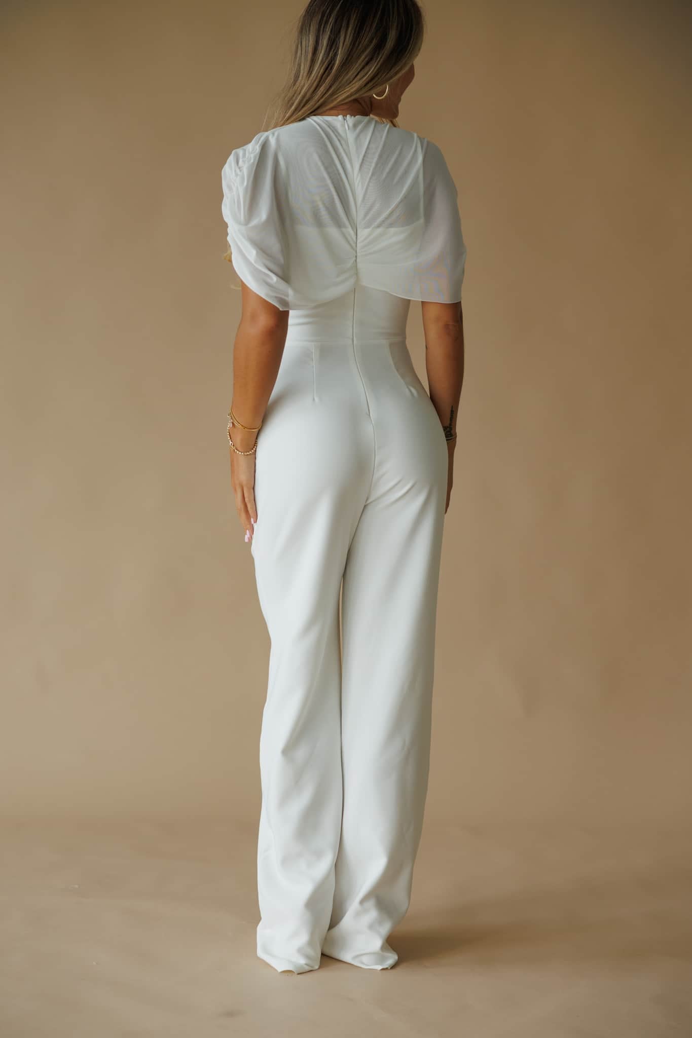 Asymmetric Cape Jumpsuit