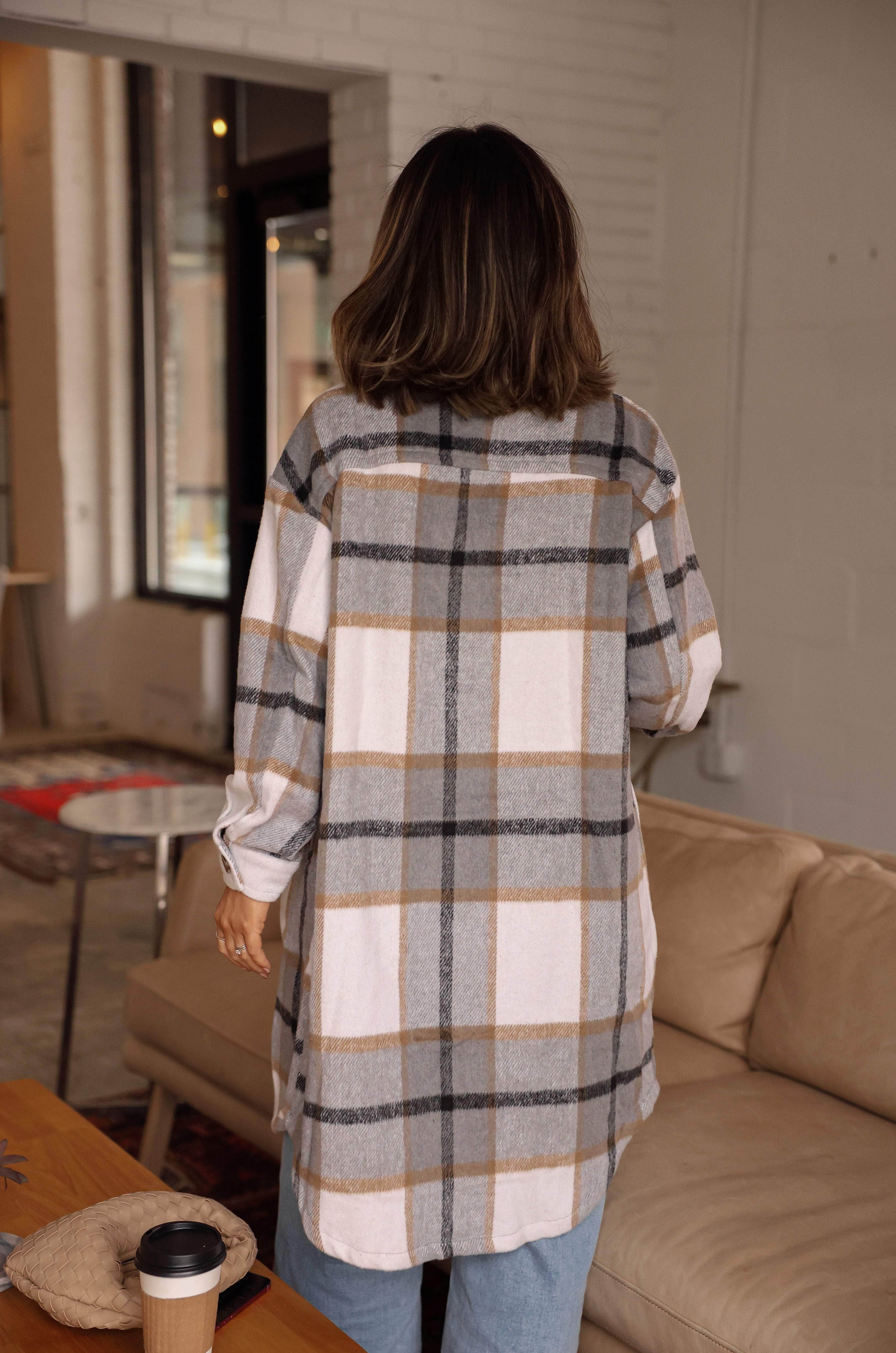 Plaid Long Shacket