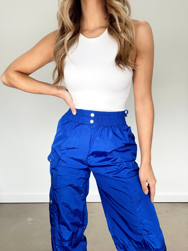 PP17199-1 blue cargo pants papermoon