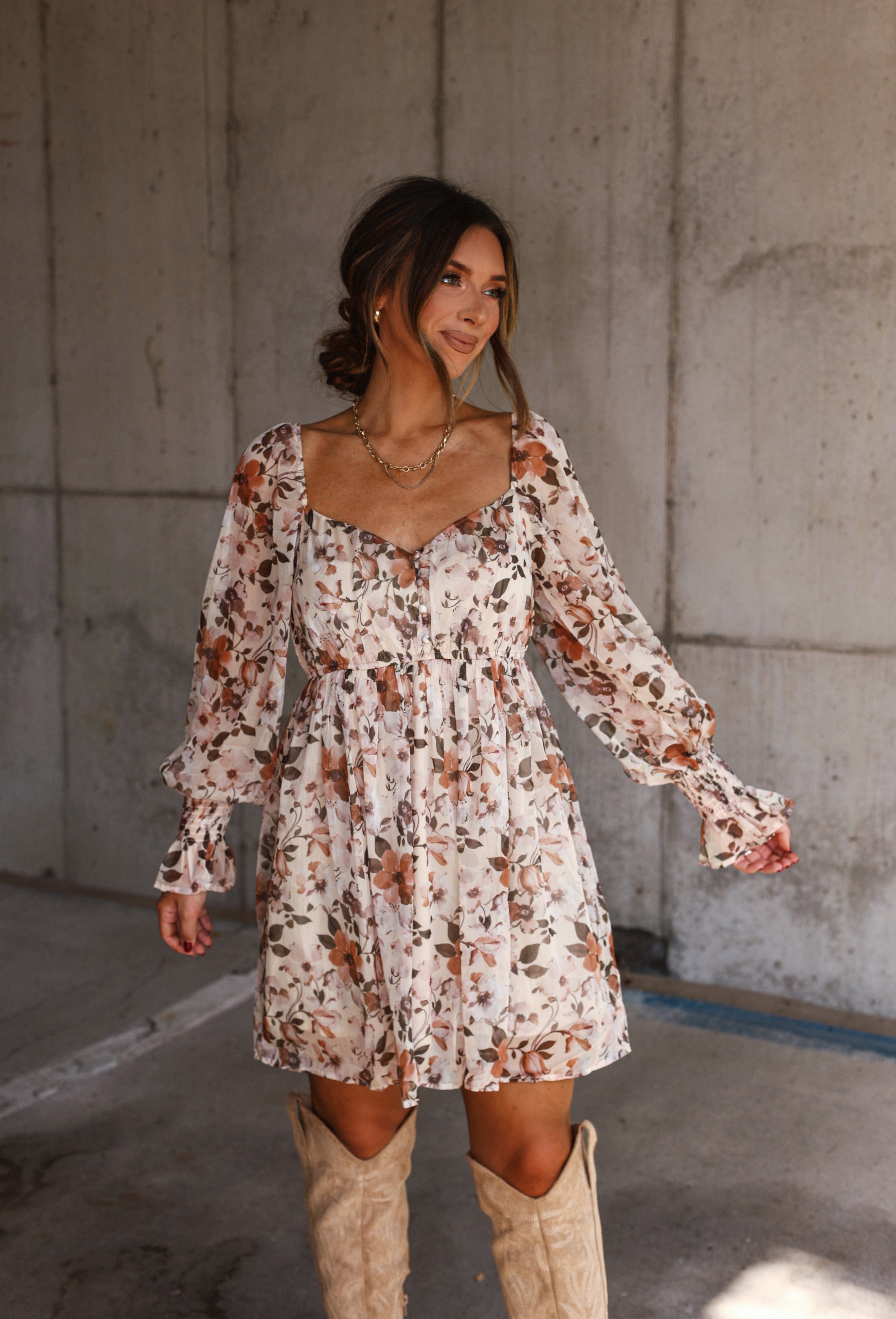 [Pre-Order!] Fall Fate Floral Dress Promesa