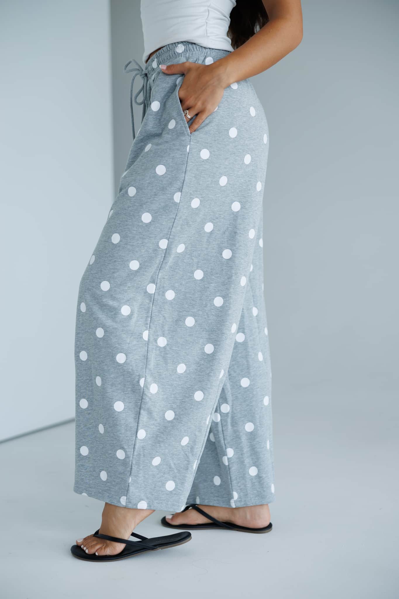 Polka Dot Barrel Sweatpants