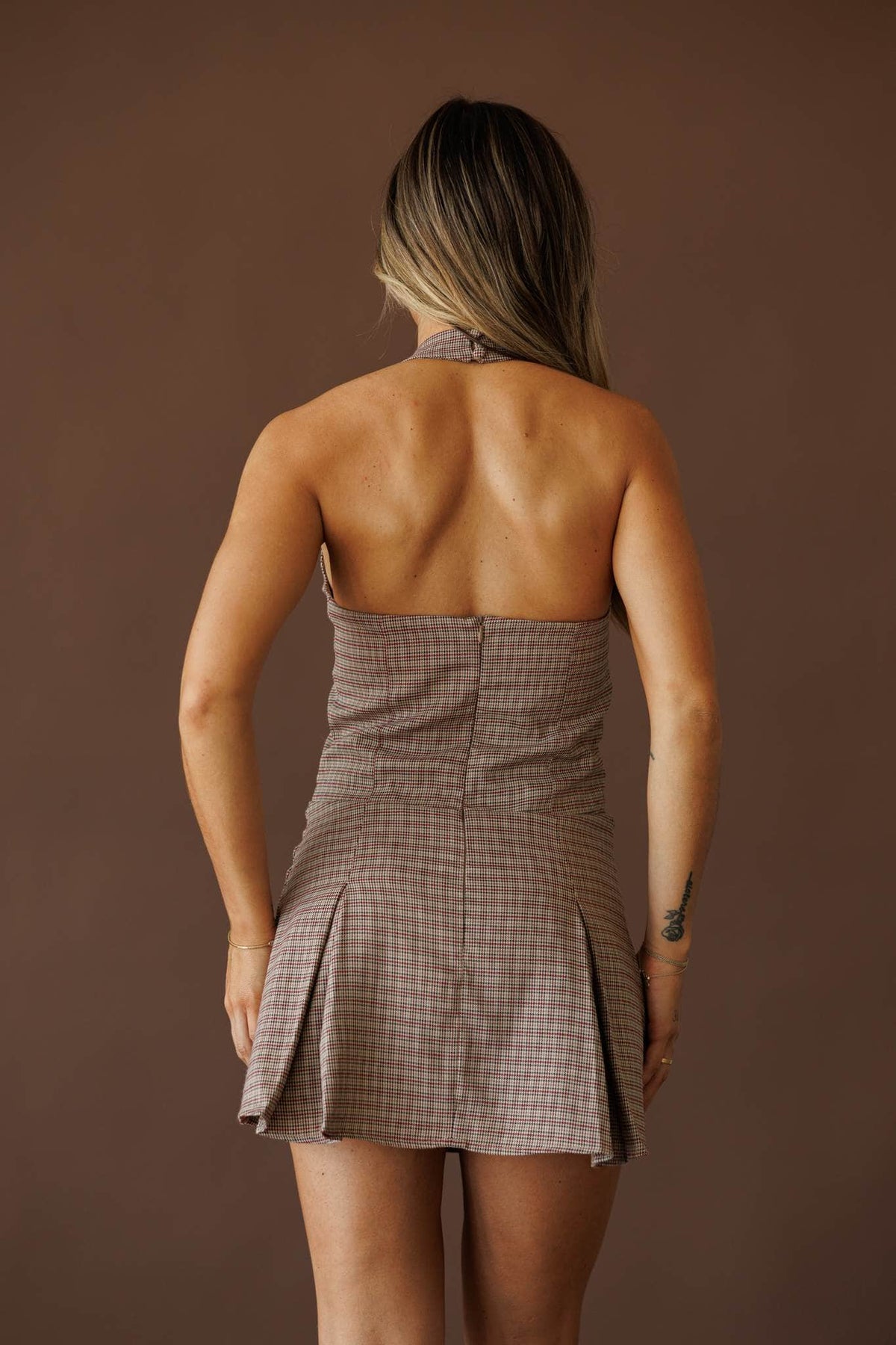 Collared mini dress