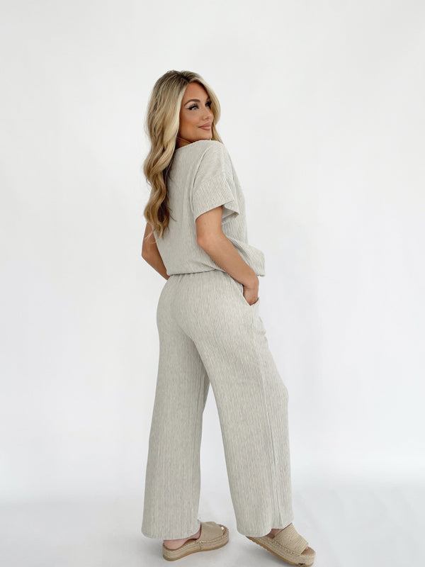 PSP4592 ribbed knit pants with adjustable waist tie BaeVely