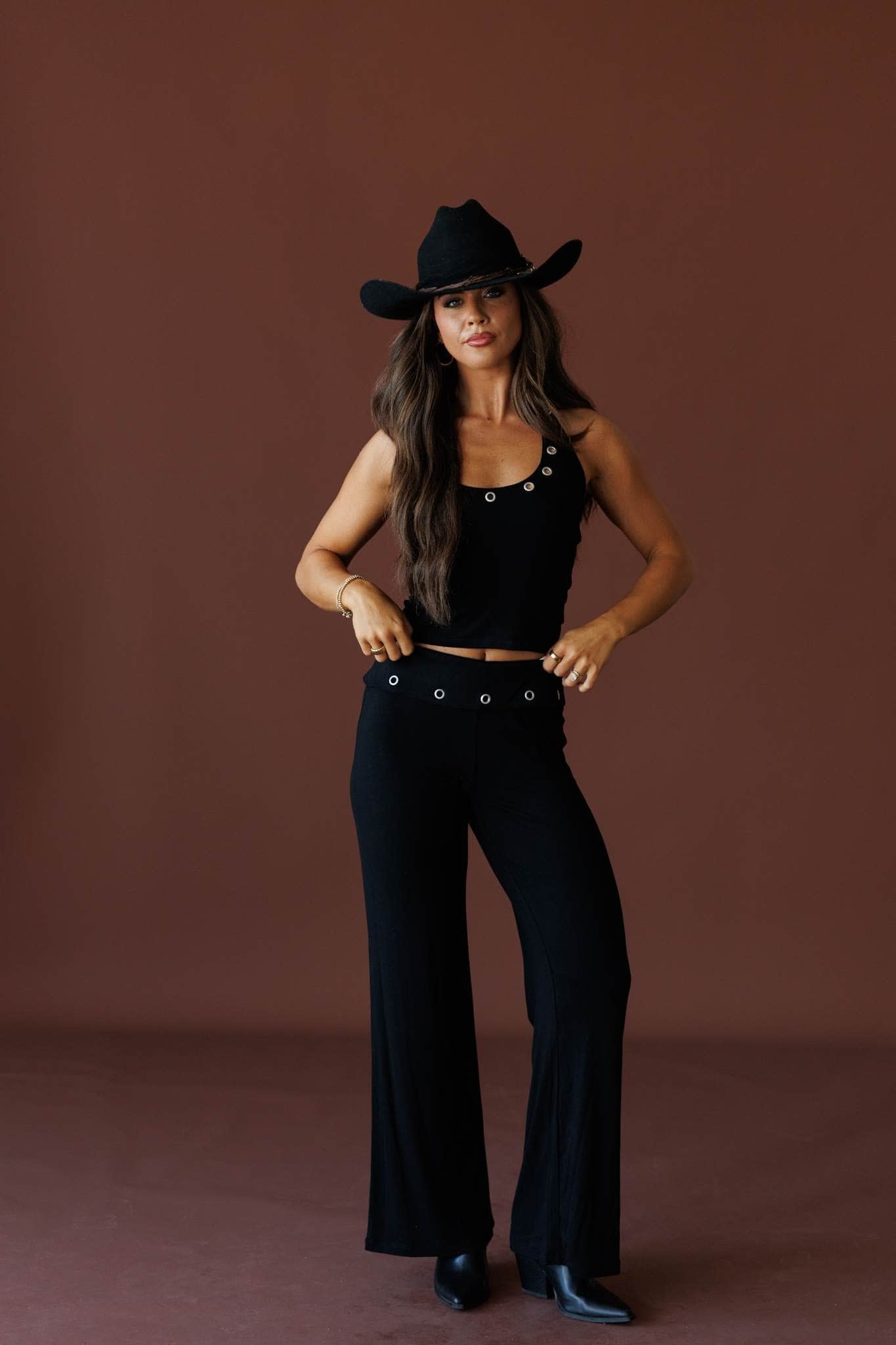 Neon Moon Eyelet Top