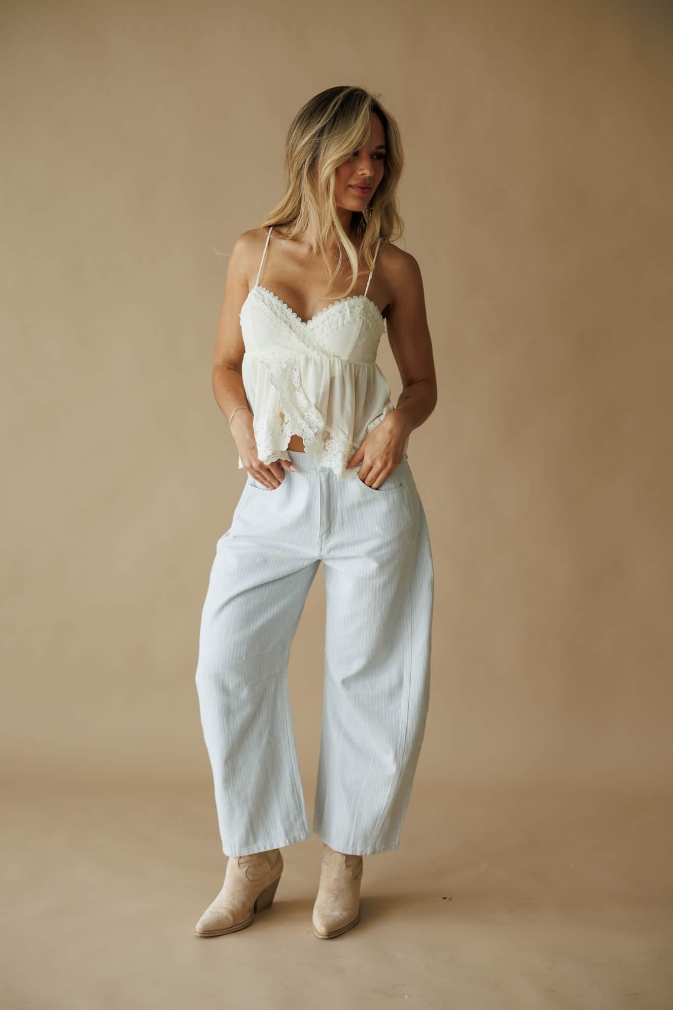 Jadyn Lace Trim Cami Top