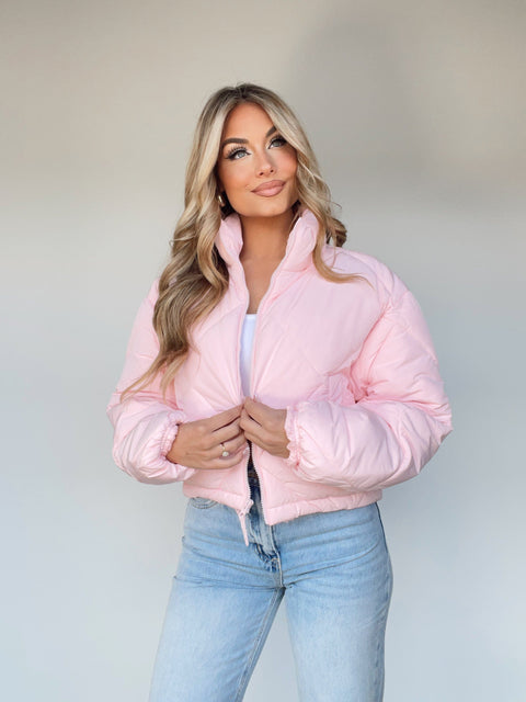 Pink jacket puffer Clearance