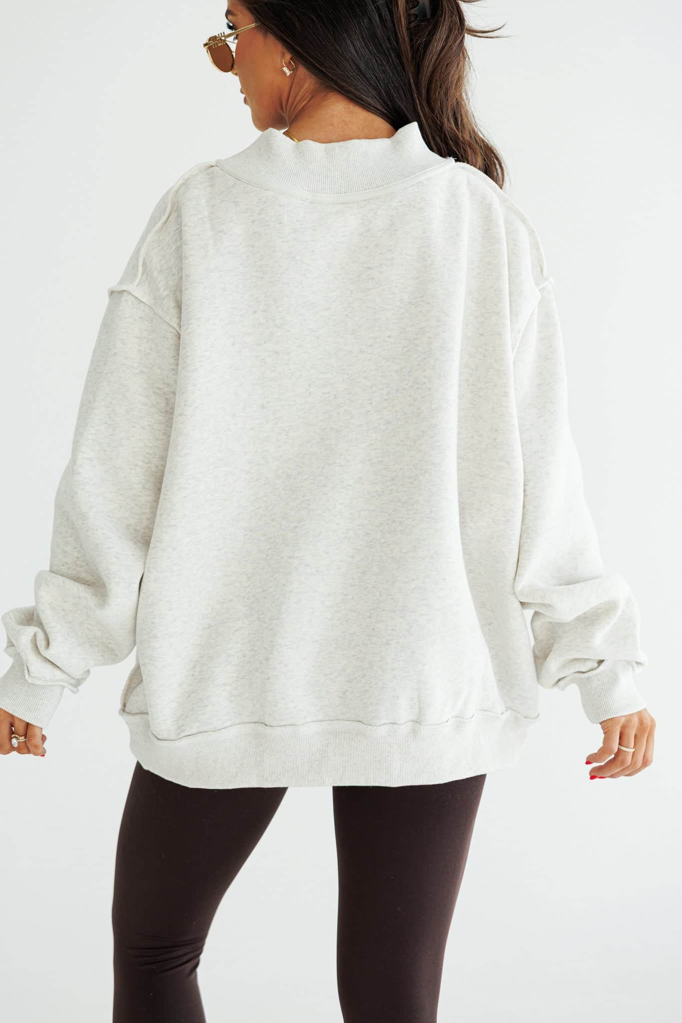 Reversible Pilates Yoga Sweatshirt | Two-Sided Crewneck | Lane 201