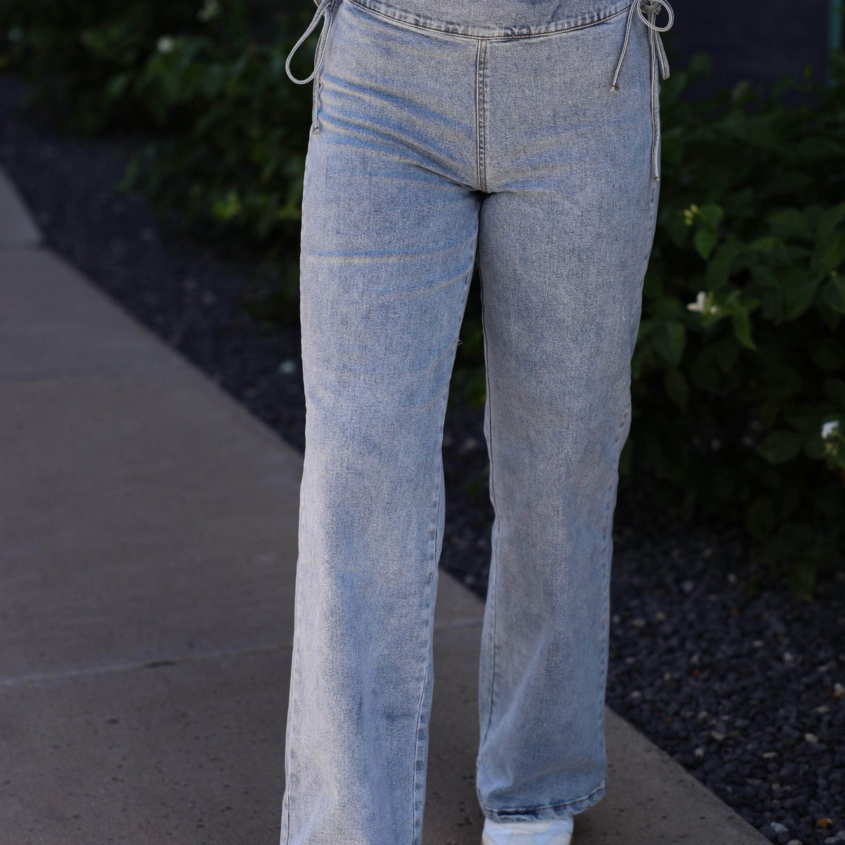 ribbon-tie-wide-leg-denim-  display picture 1