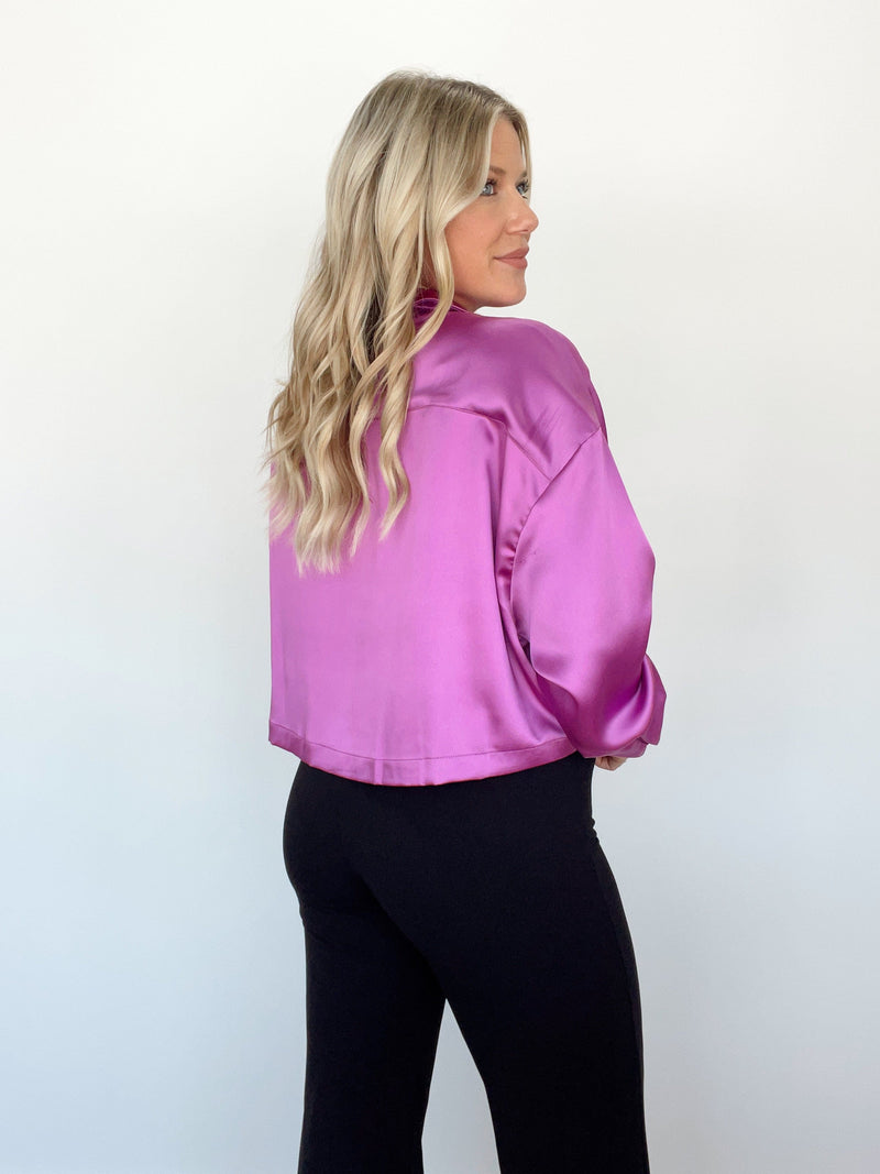 S13308TL satin cropped shirt Idem Ditto