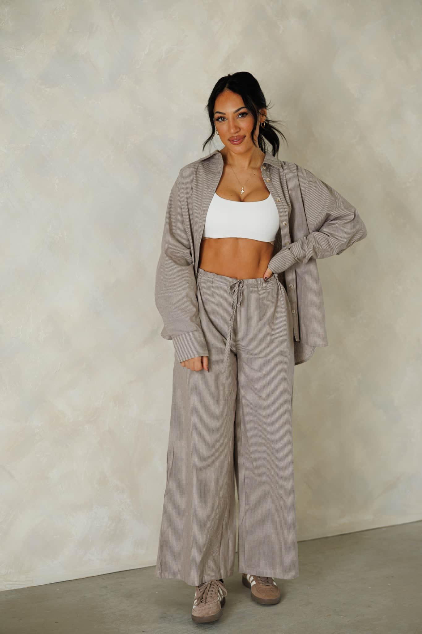 Second Cup Striped Pants