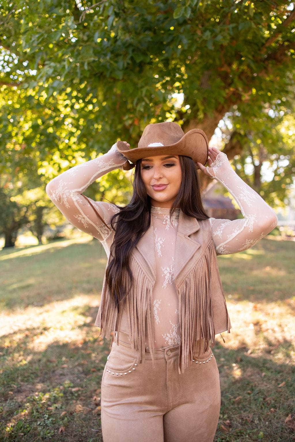 Austin Suede Fringe Vest