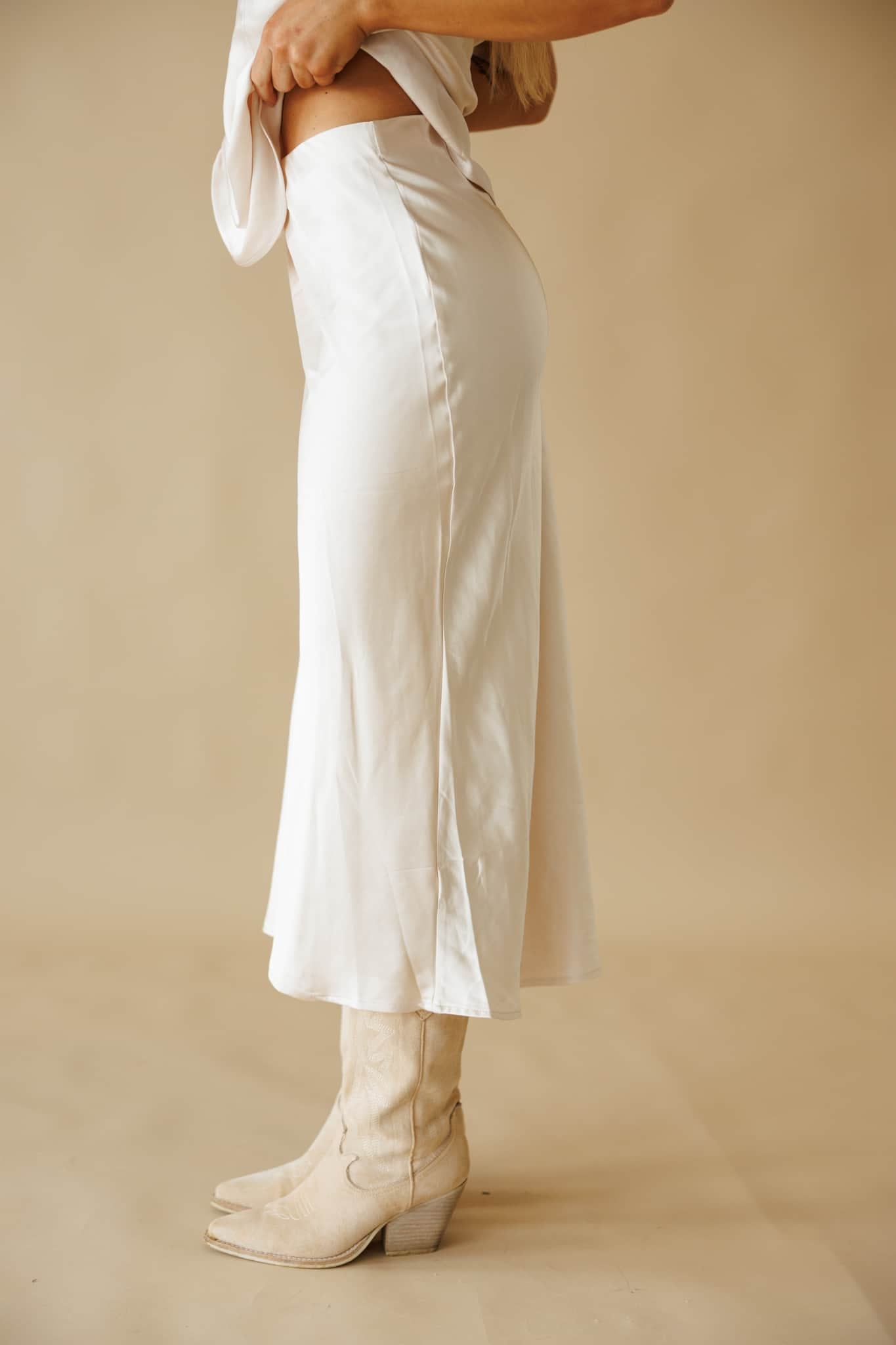 Satin Midi Skirt for Women | Lane 201