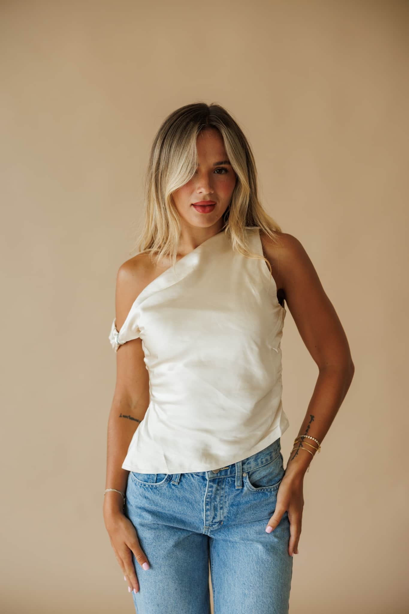 Soft Launch Satin Top
