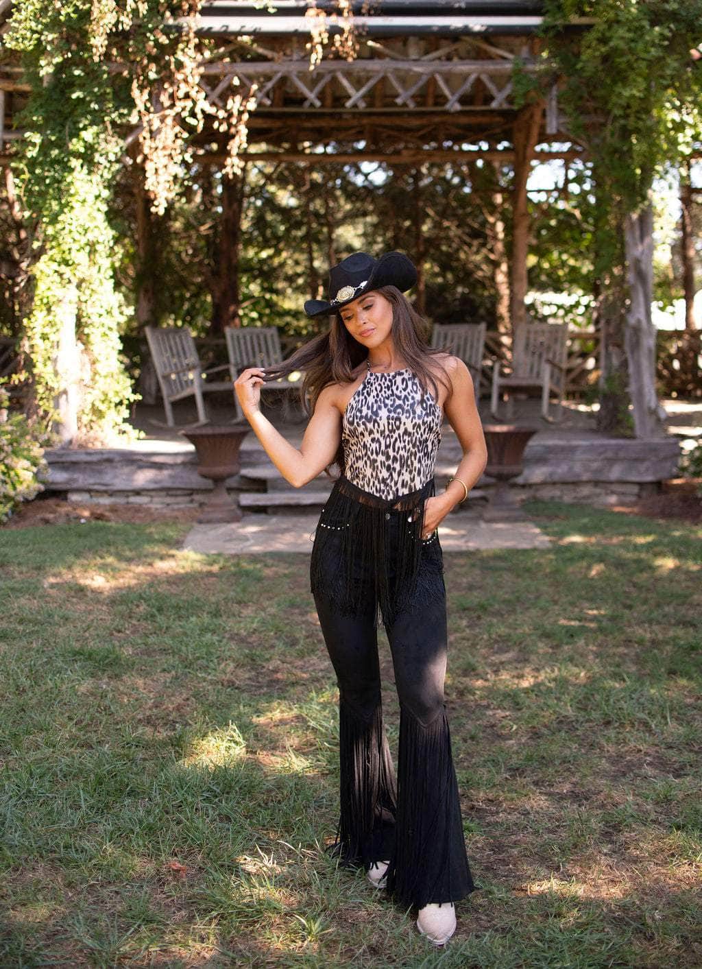 Giddy Up Glam Halter Neck Top