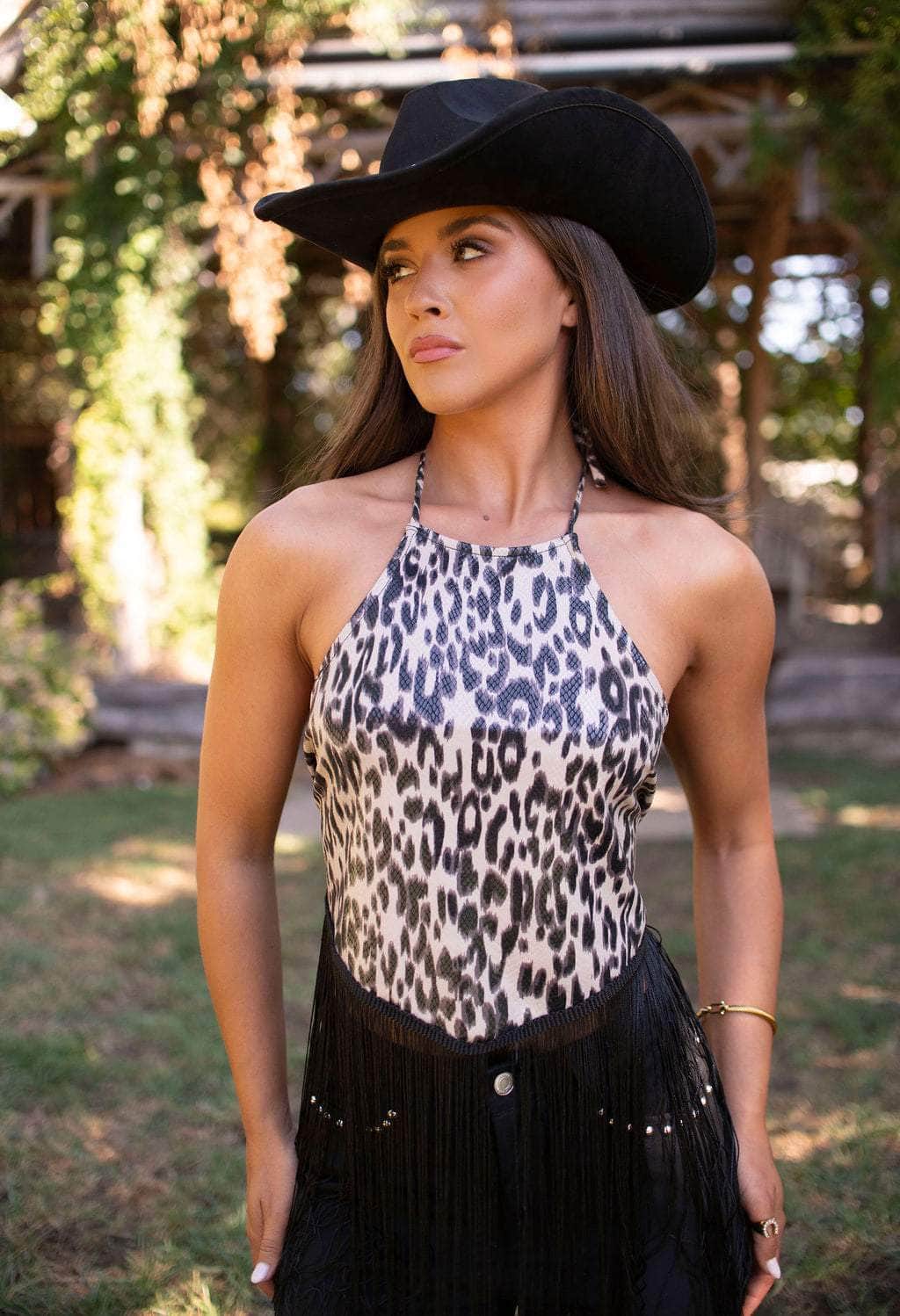 Giddy Up Glam Halter Neck Top