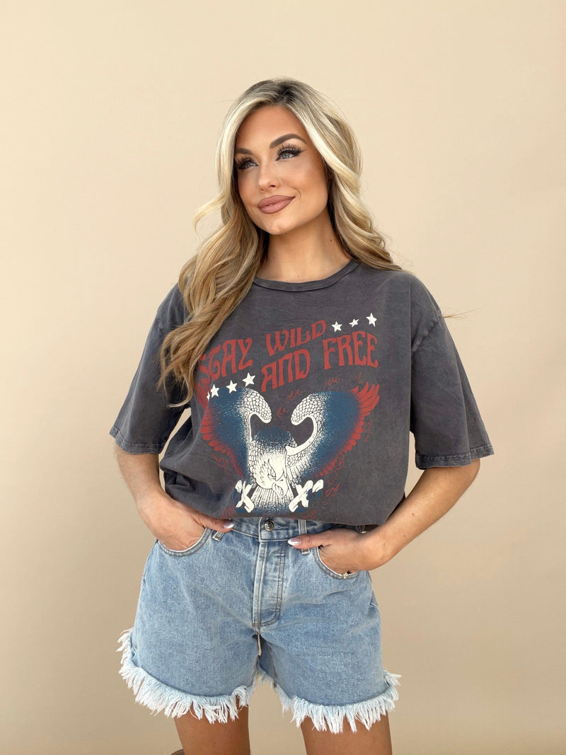 Stay Wild And Free Graphic Tee HRT & LUV