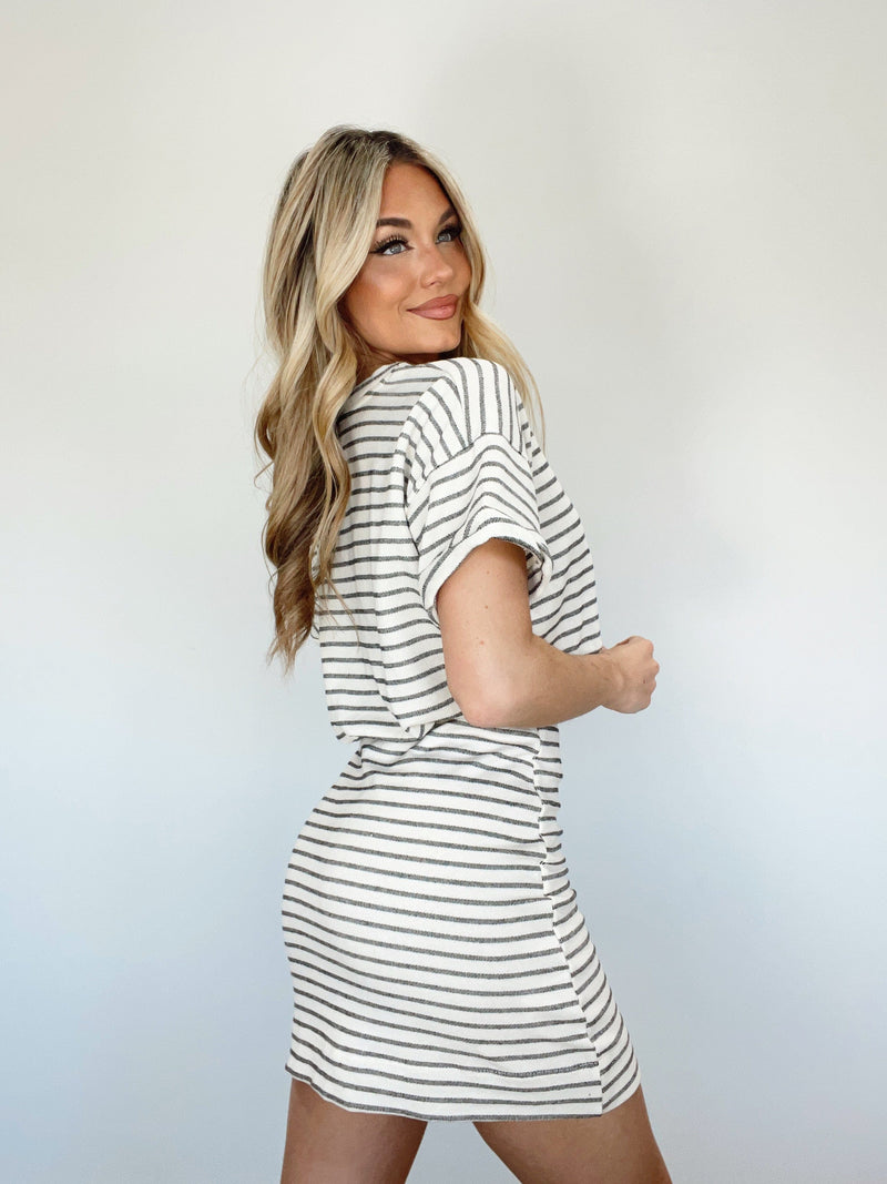 Striped Classic Comfort Dress by together